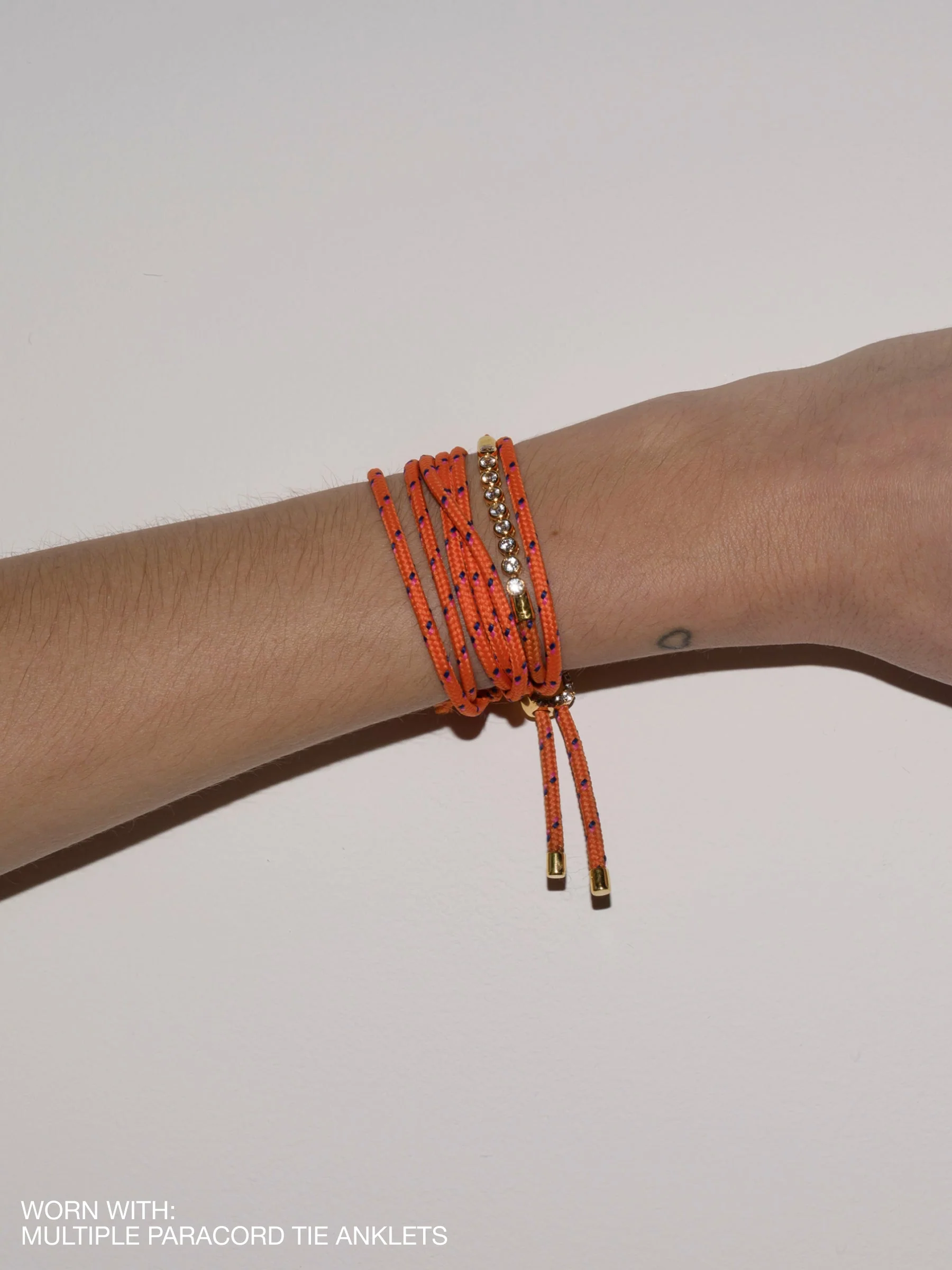 Dorsey - JAMES BEZEL ORANGE PARACORD BRACELET, GOLD - Image 6