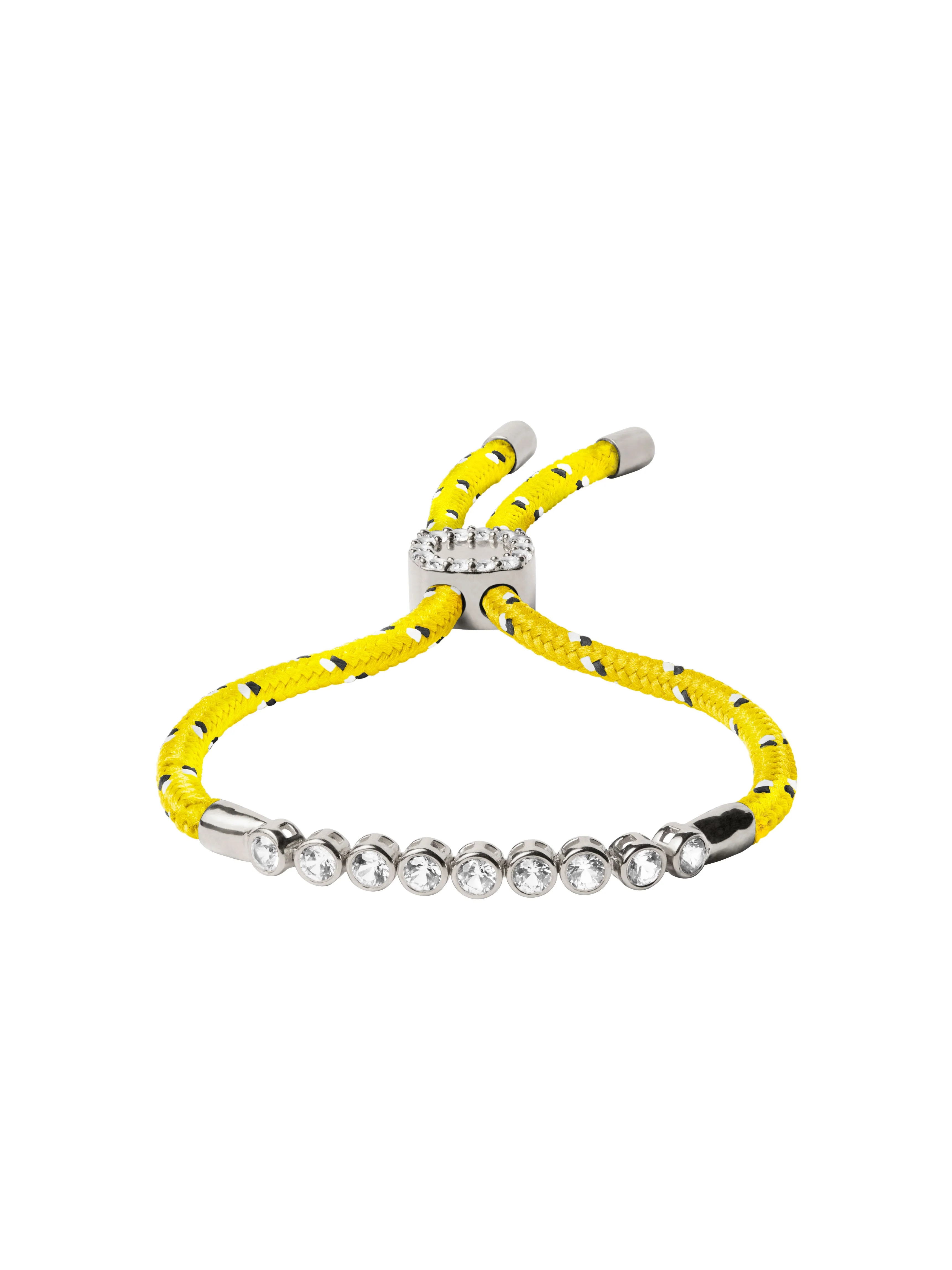 Dorsey - JAMES BEZEL JAUNE PARACORD BRACELET, SILVER