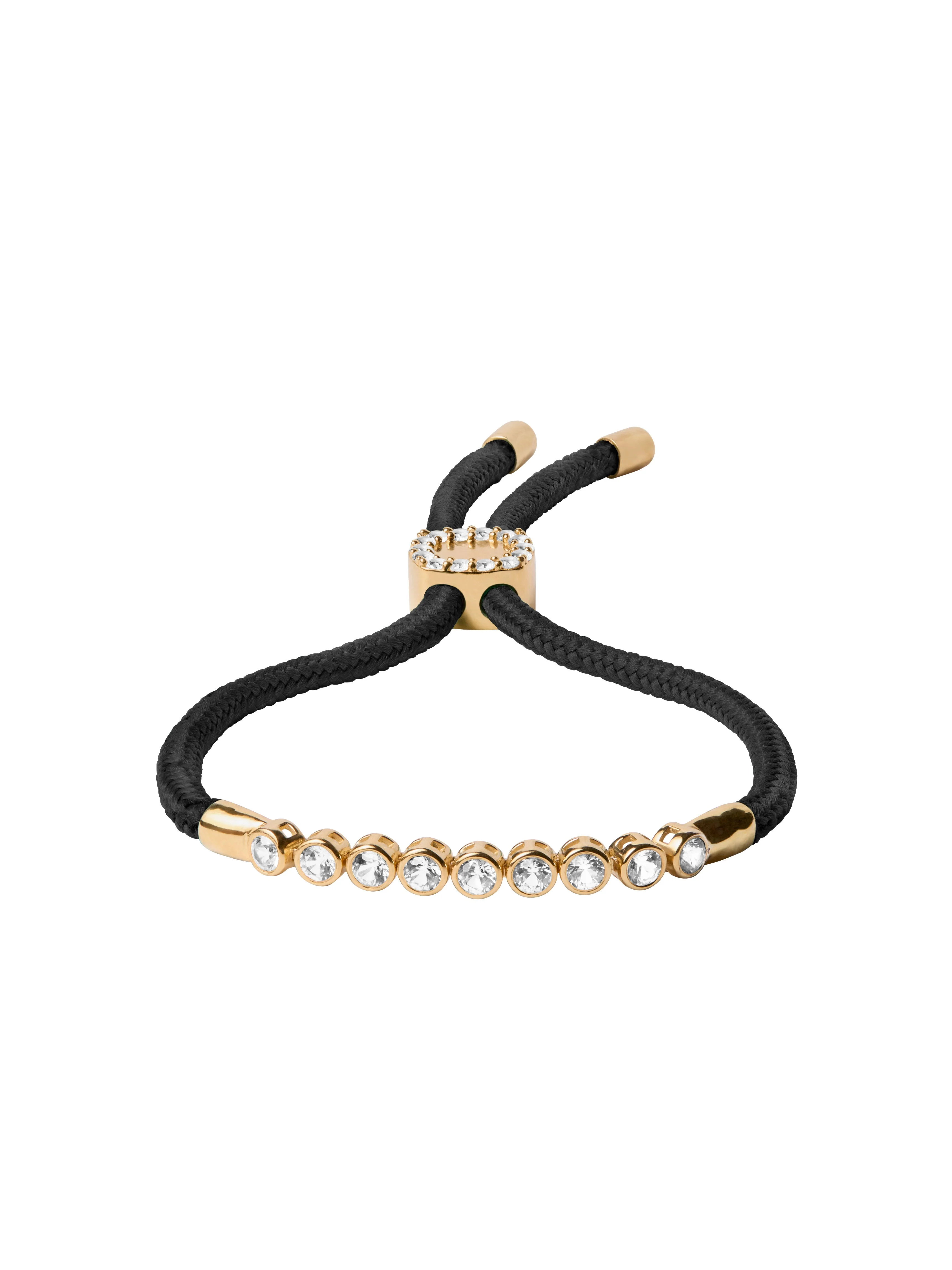 Dorsey - JAMES BEZEL LAB DIAMOND NOIR PARACORD BRACELET, 14K YELLOW GOLD