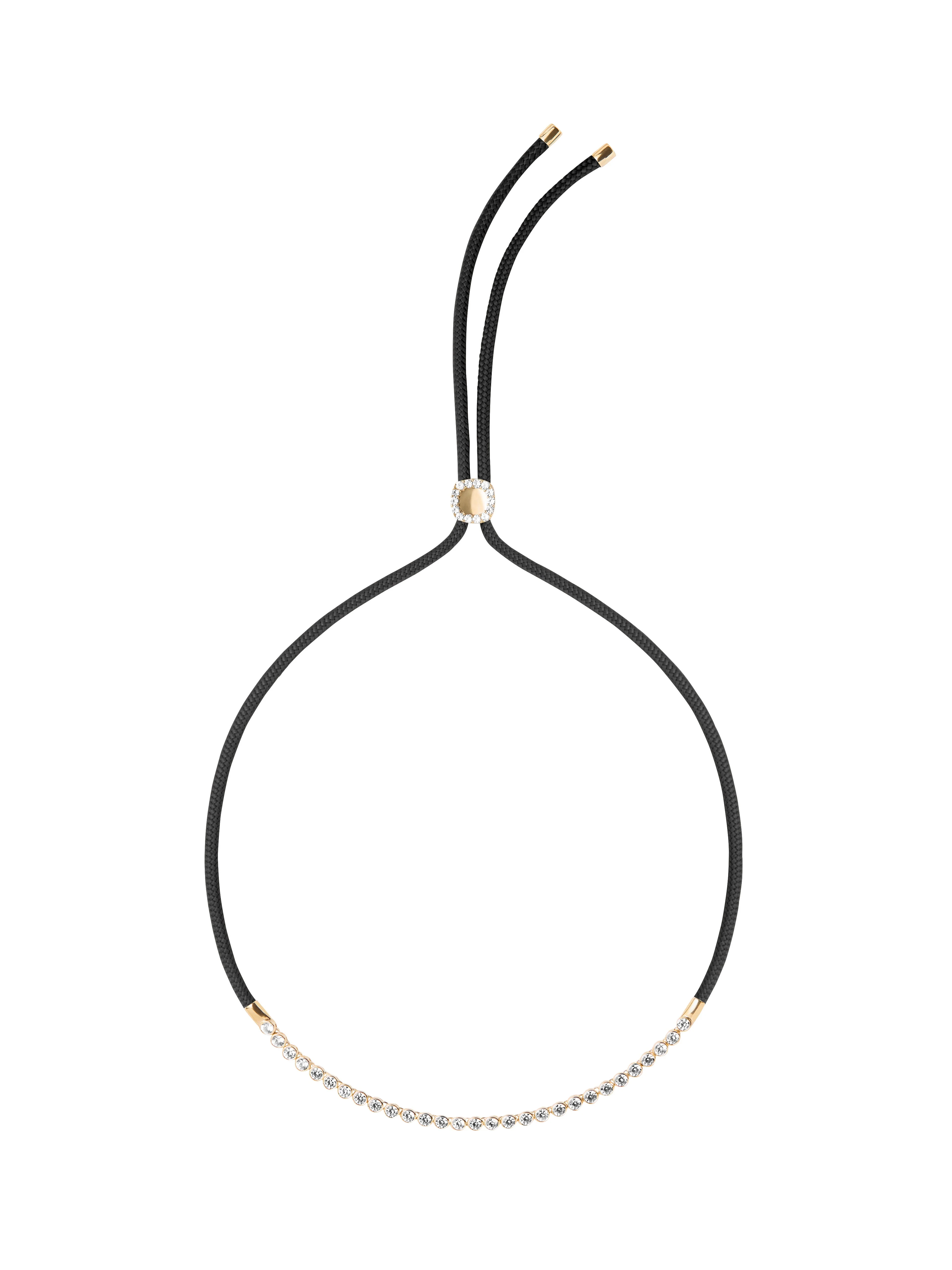 Dorsey - JAMES BEZEL LAB DIAMOND NOIR PARACORD NECKLACE, 14K YELLOW GOLD