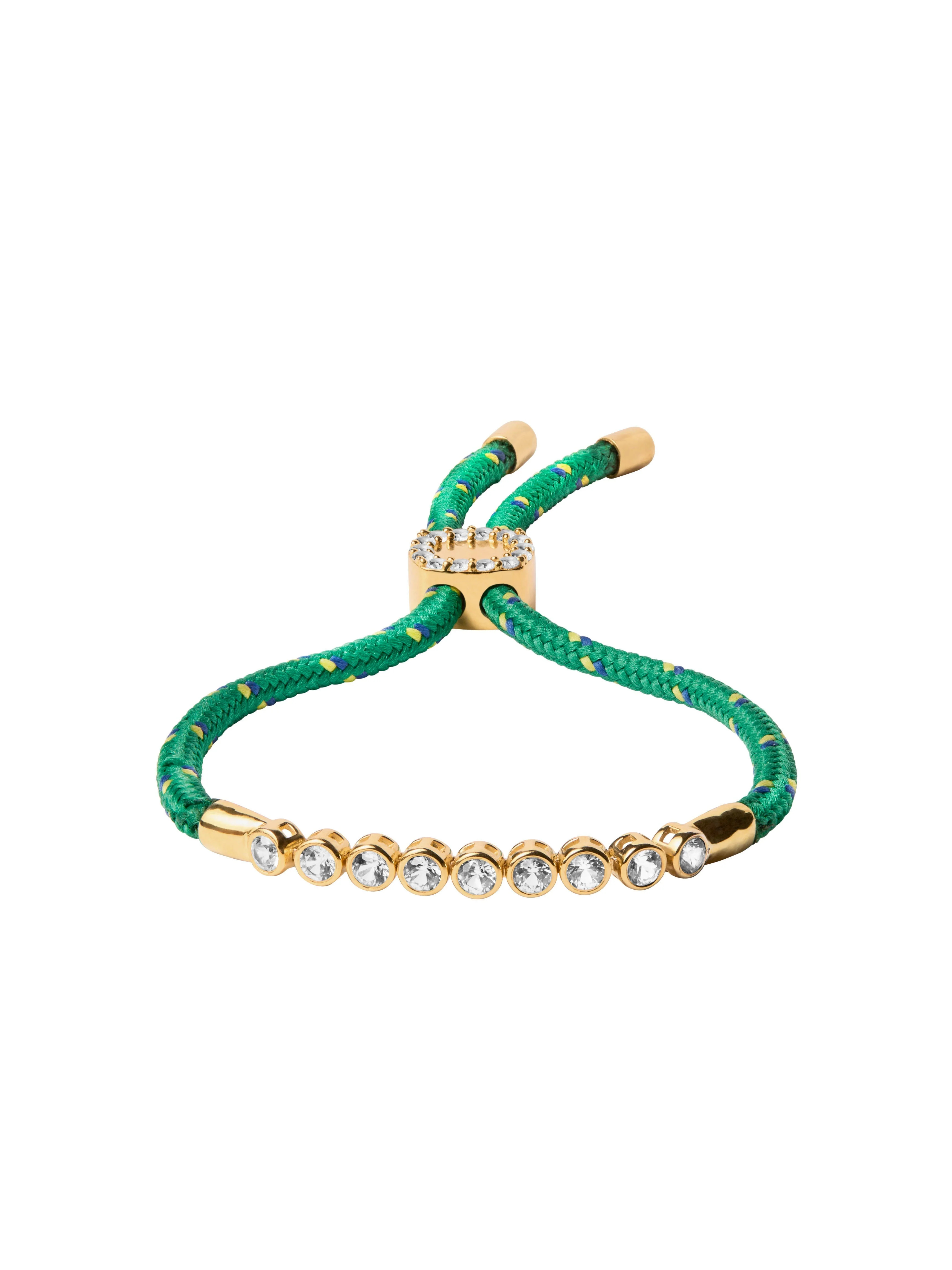 Dorsey - JAMES BEZEL LAB DIAMOND VERT PARACORD BRACELET, 14K YELLOW GOLD