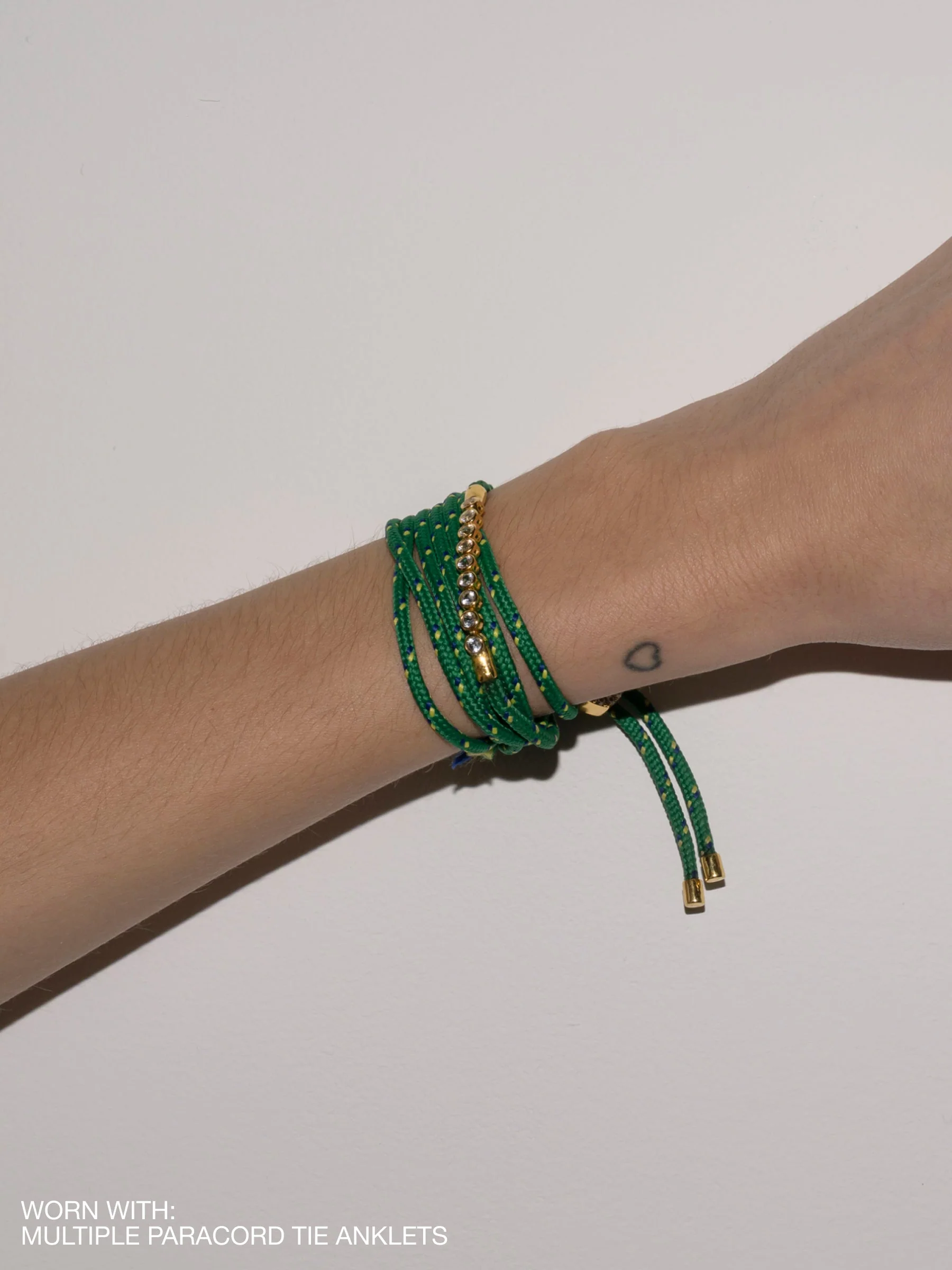 Dorsey - JAMES BEZEL LAB DIAMOND VERT PARACORD BRACELET, 14K YELLOW GOLD - Image 5