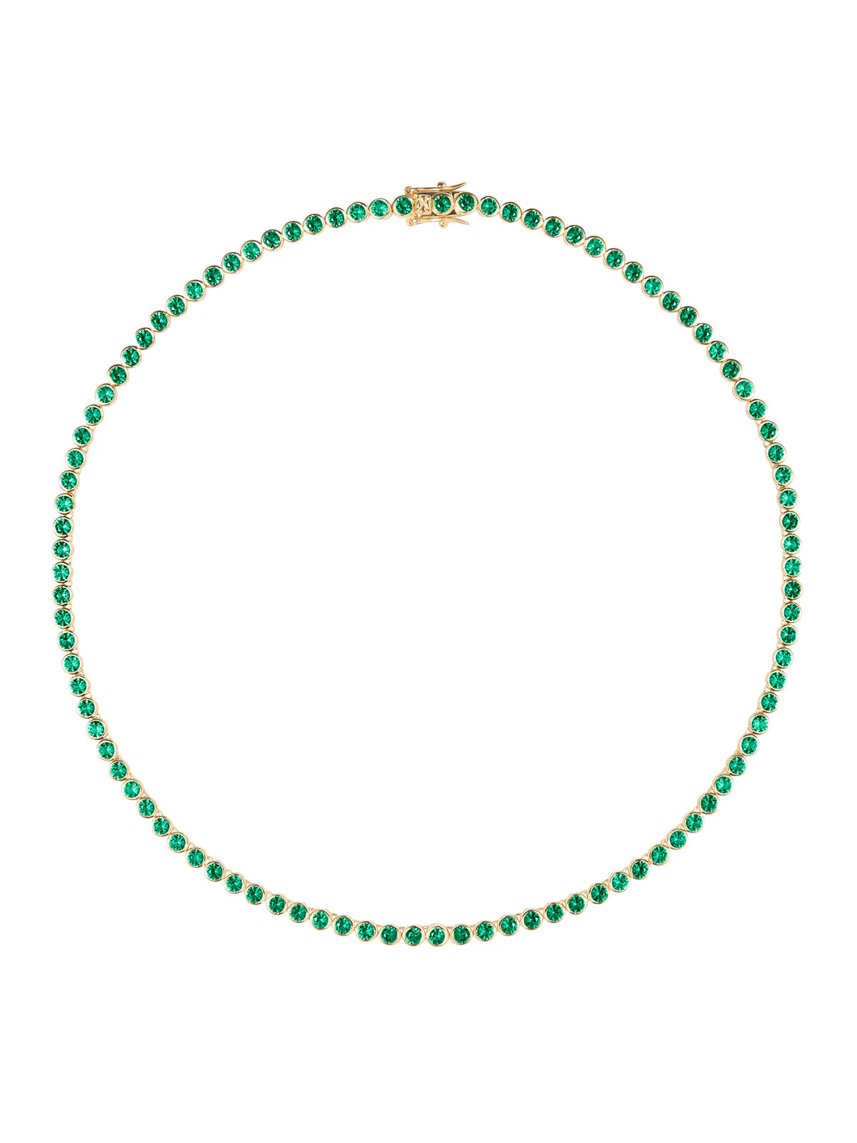 Dorsey - JAMES BEZEL RIVIÈRE NECKLACE IN NANO EMERALD