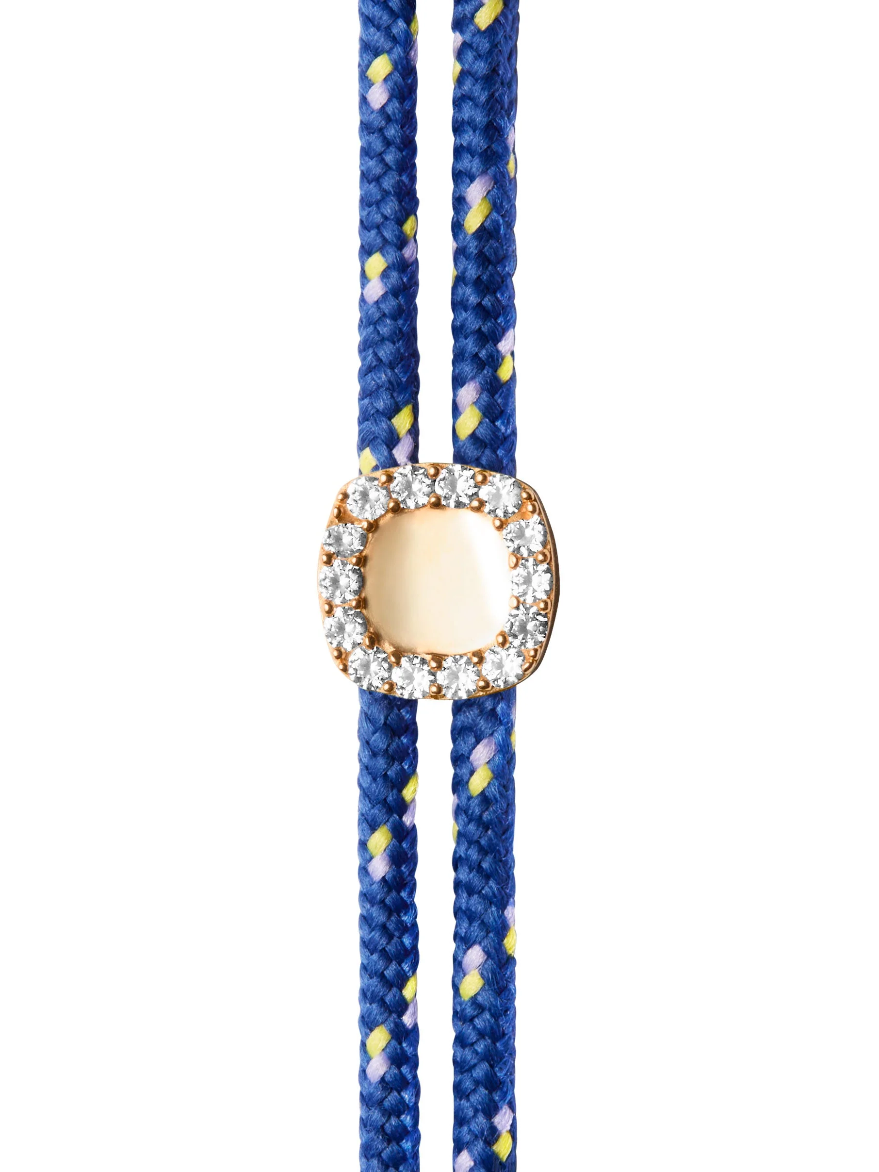 Dorsey - JAMES BEZEL BLEU PARACORD ANKLET, GOLD - Image 2