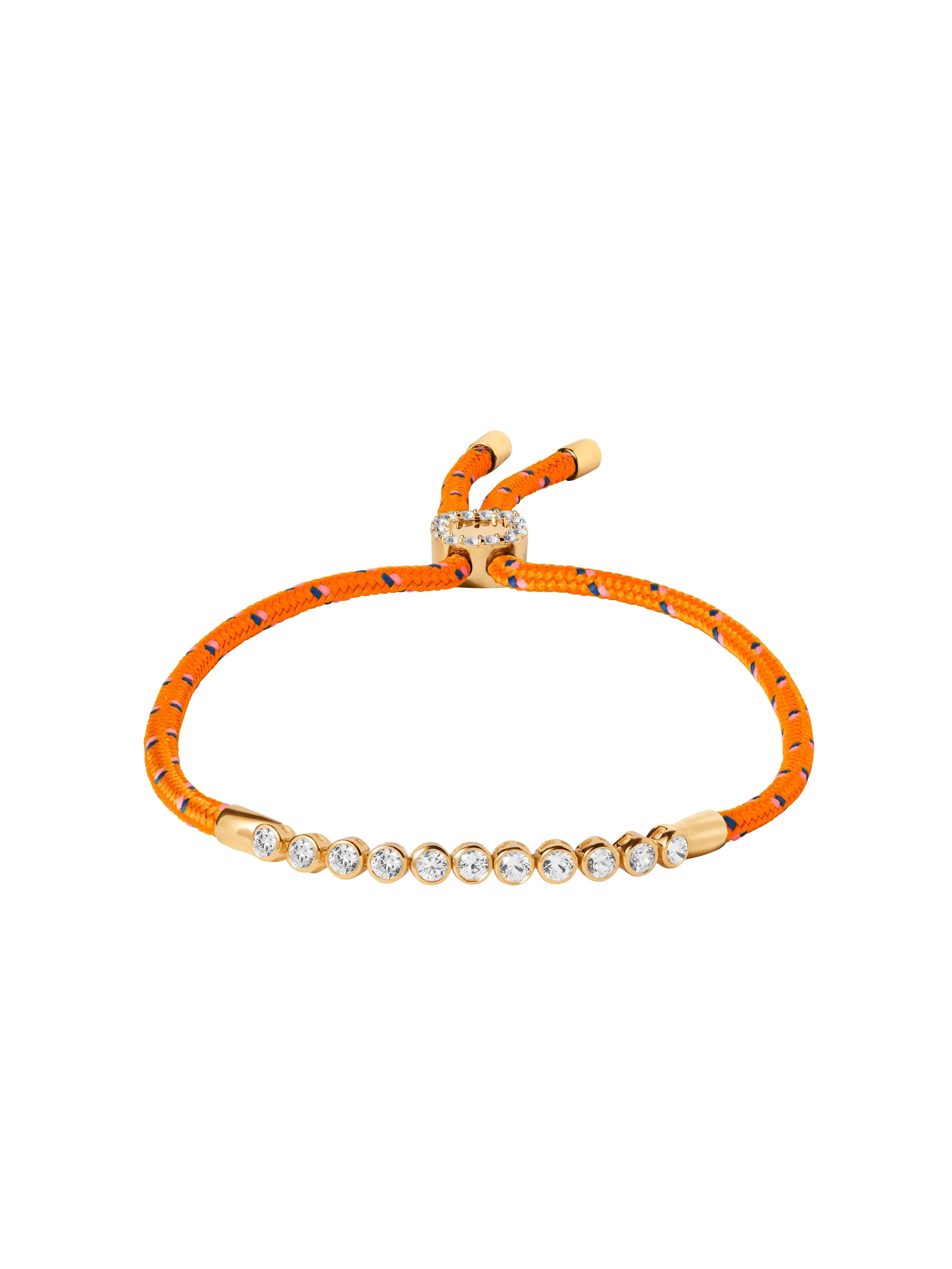 Dorsey - JAMES BEZEL ORANGE PARACORD ANKLET, GOLD