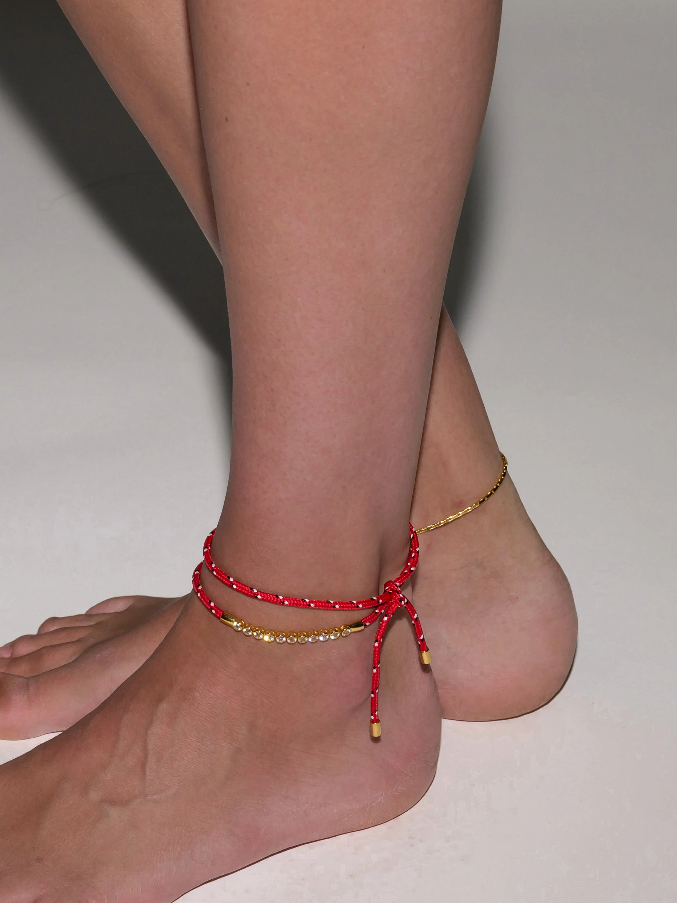 Dorsey - JAMES BEZEL ROUGE PARACORD ANKLET, GOLD - Image 3