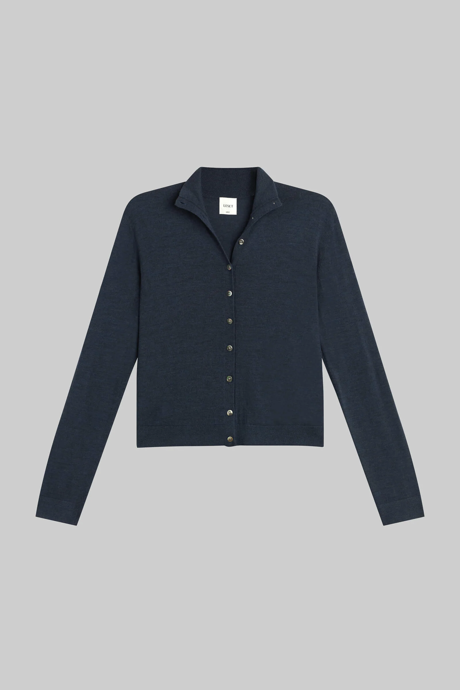 Leset - James Mock Neck Cardigan - Image 2