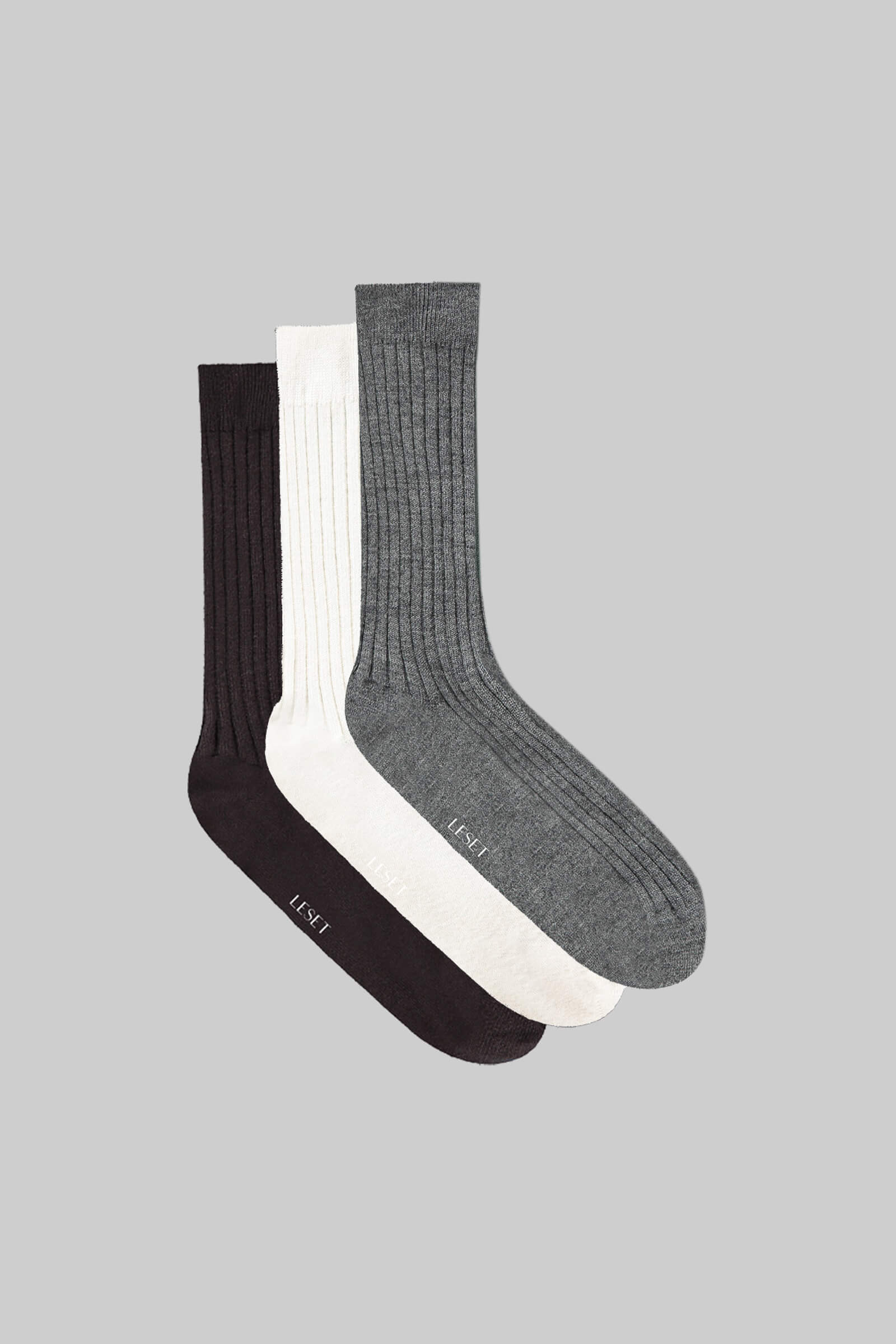 Leset - James Rib Socks - Classics 3 Pack - Image 2