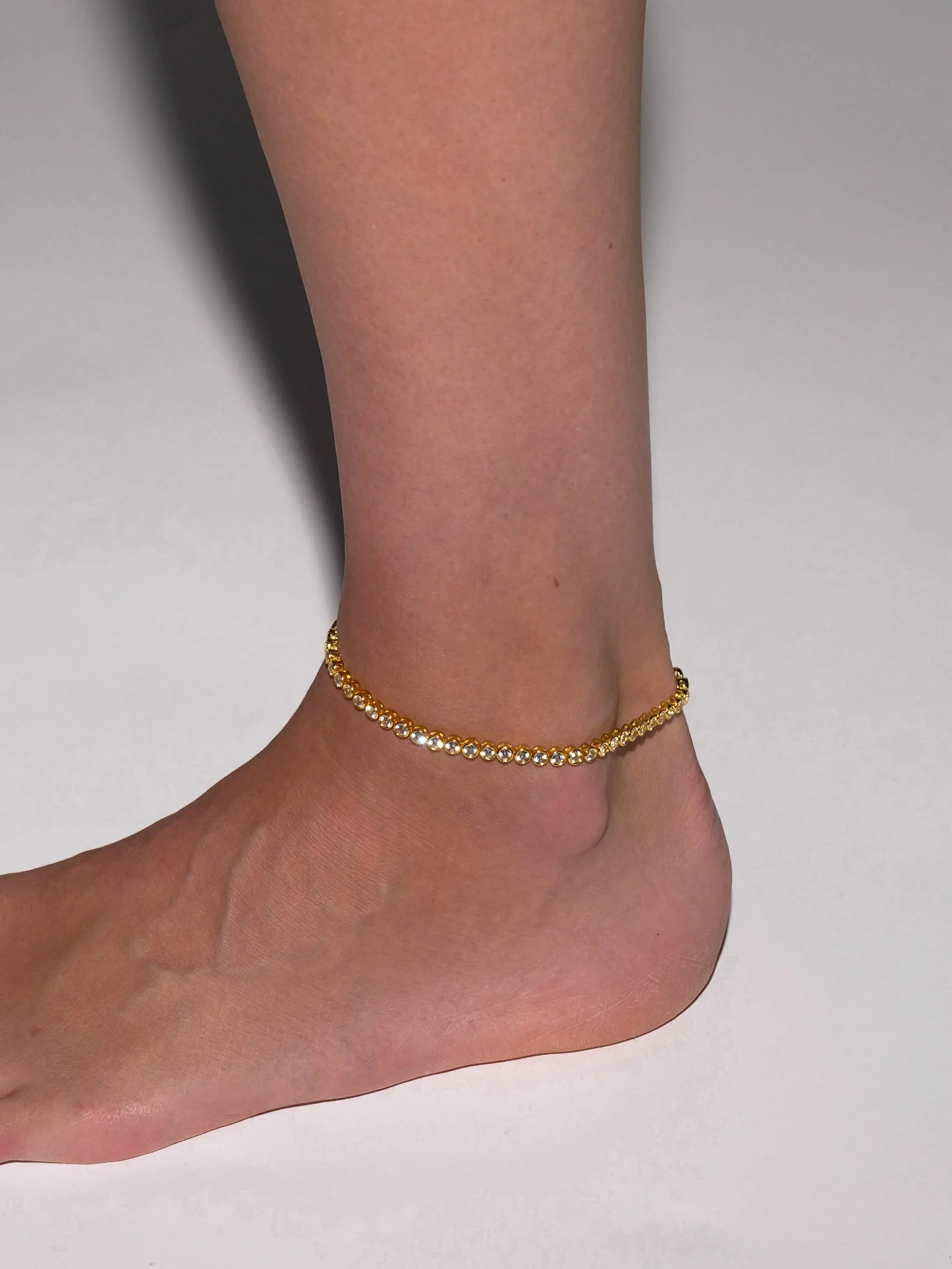 Dorsey - JAMES BEZEL RIVIÈRE ANKLET IN LAB WHITE SAPPHIRE - Image 3