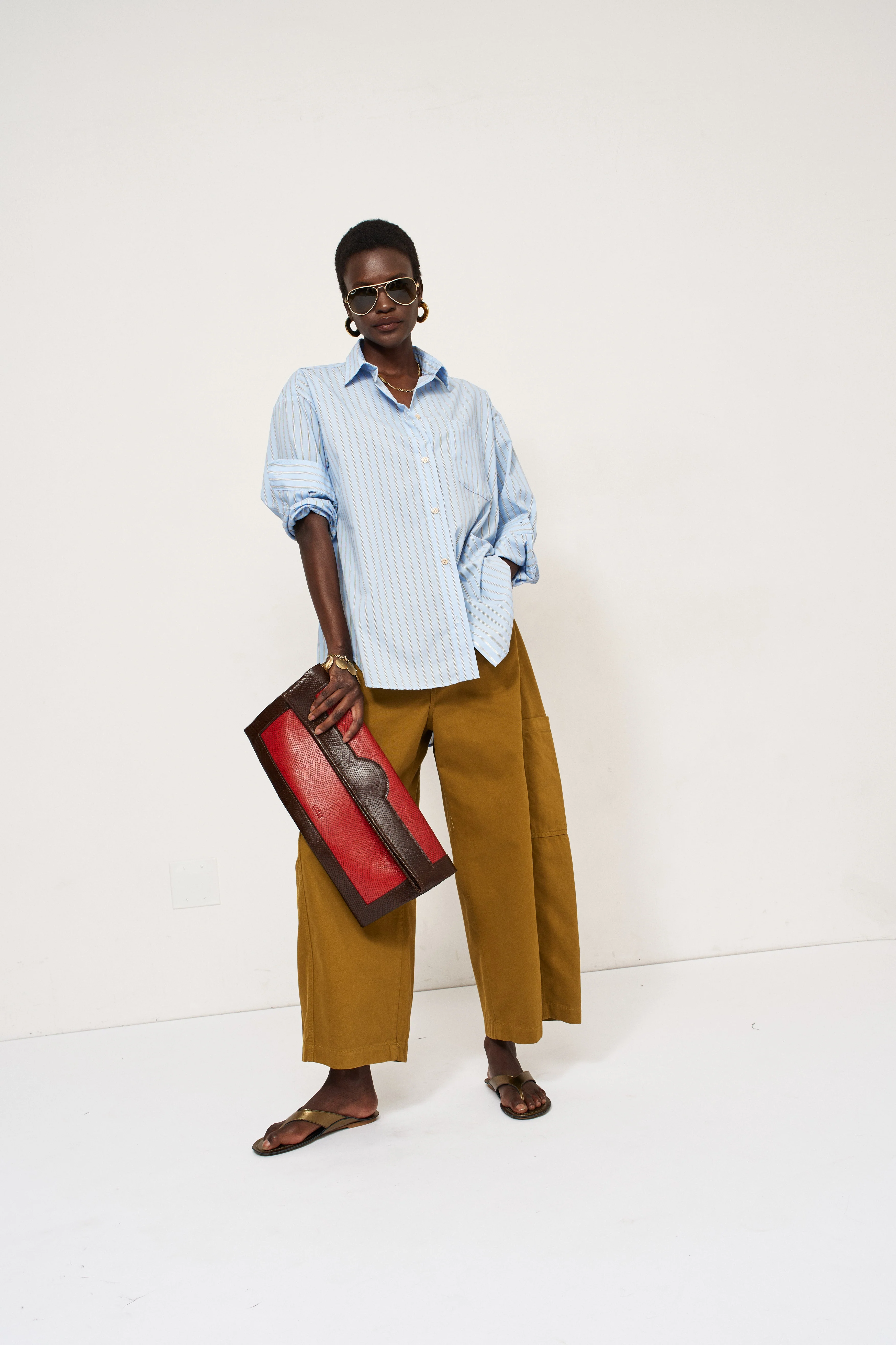 Jamie Haller - The Baggy Painter Crop in Avo - Image 16