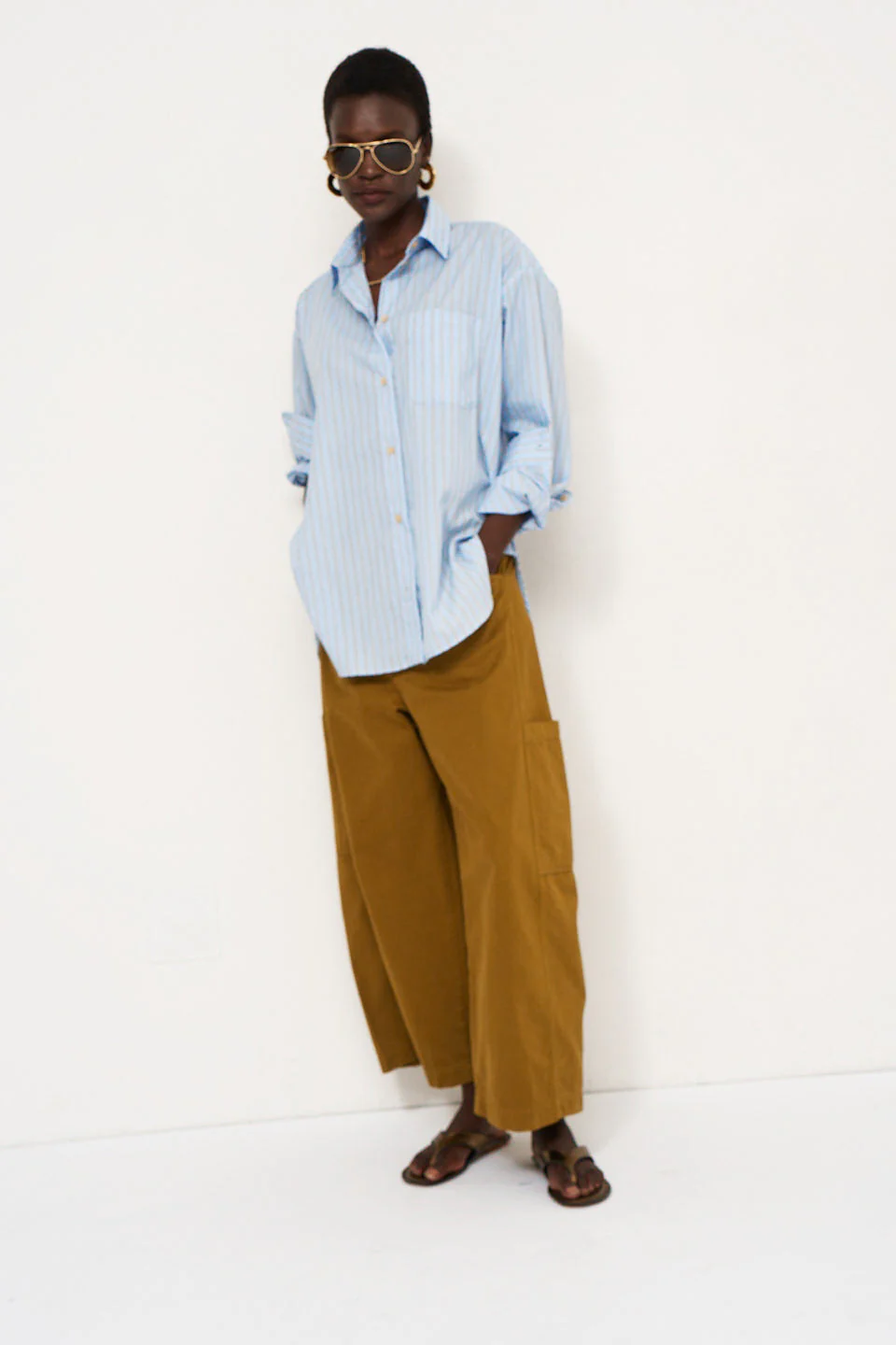 Jamie Haller - The Baggy Painter Crop in Avo - Image 3