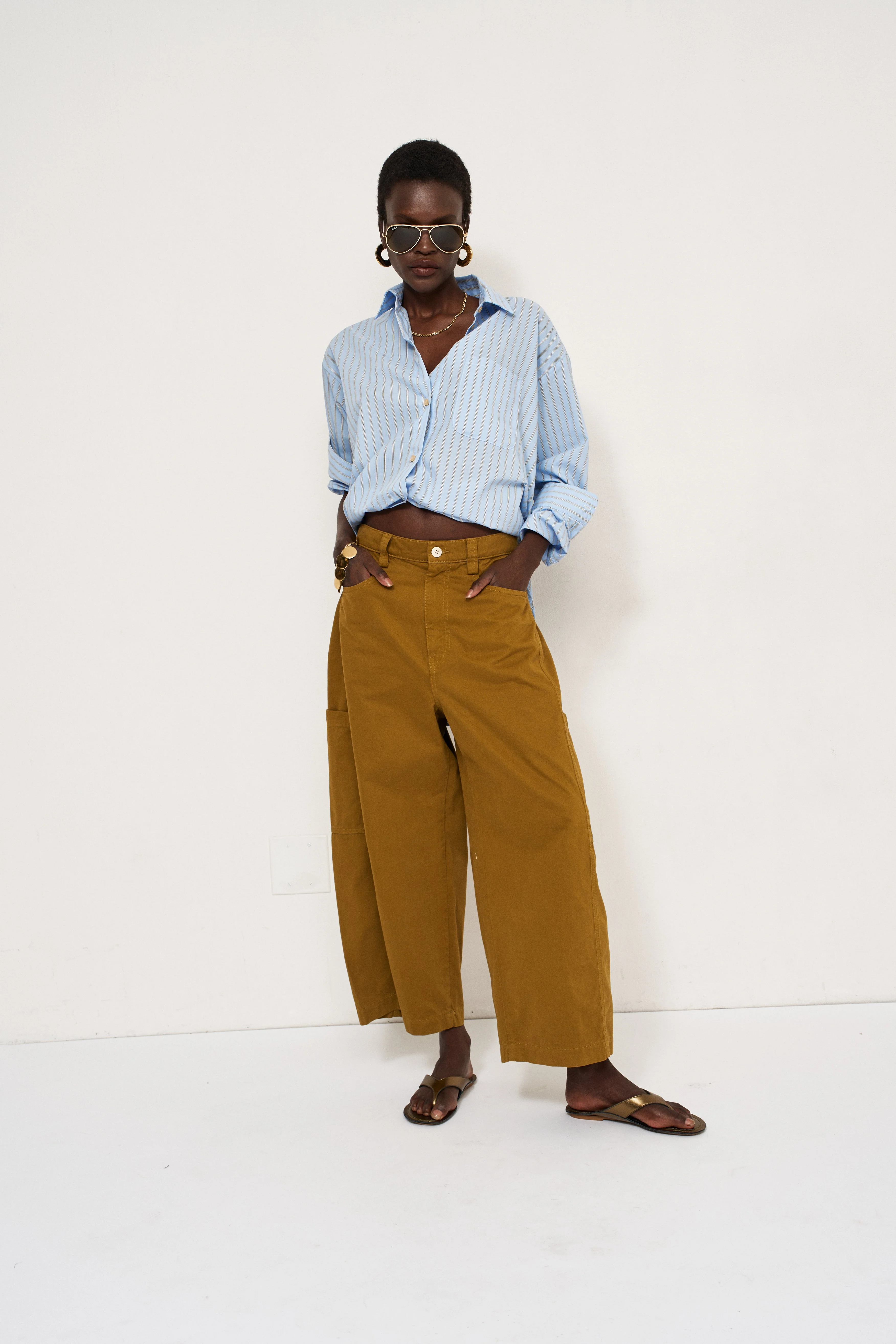 Jamie Haller - The Baggy Painter Crop in Avo - Image 4