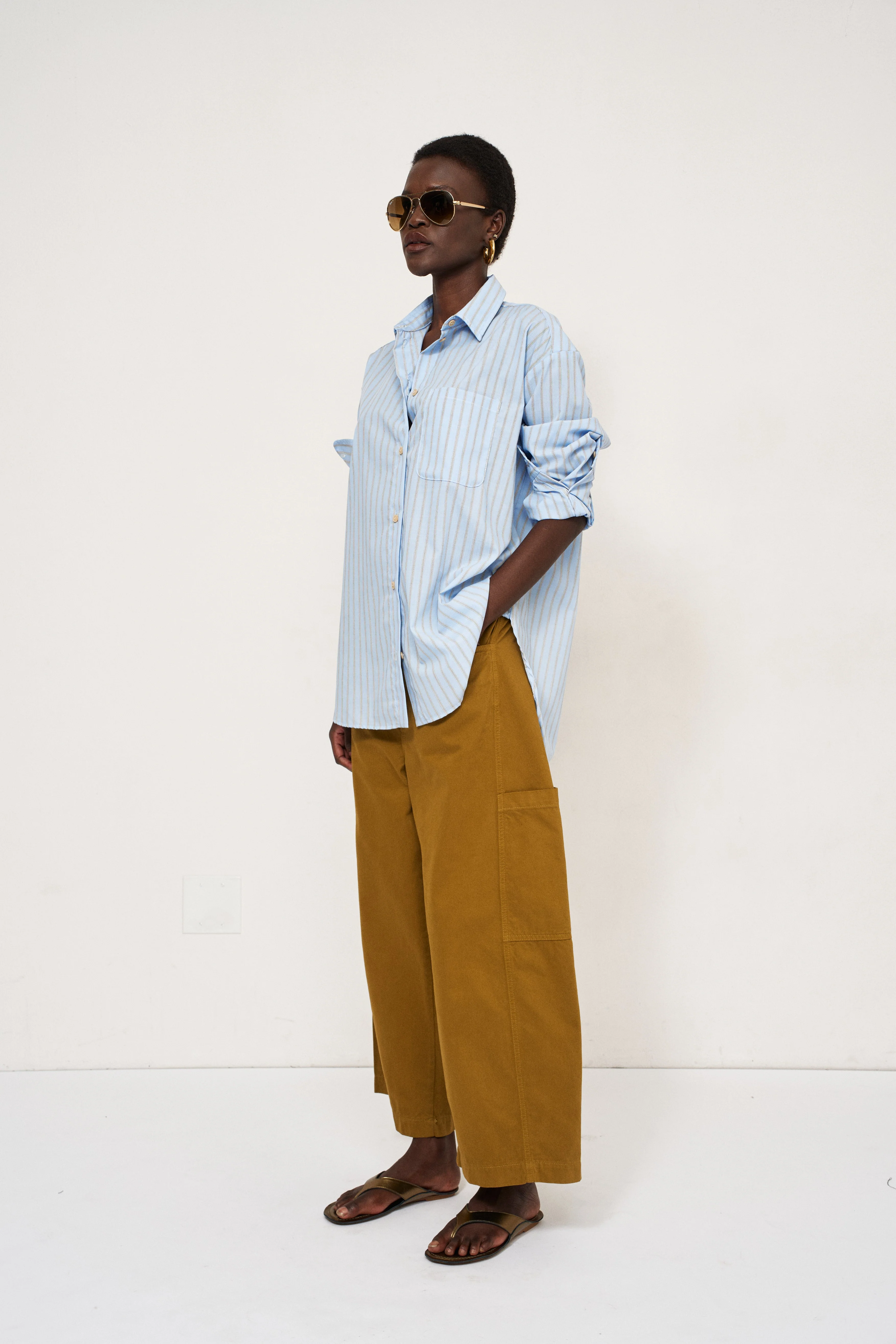 Jamie Haller - The Baggy Painter Crop in Avo - Image 5