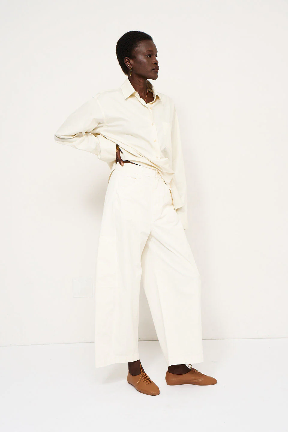 Jamie Haller - The Baggy Painter Crop in Ecru