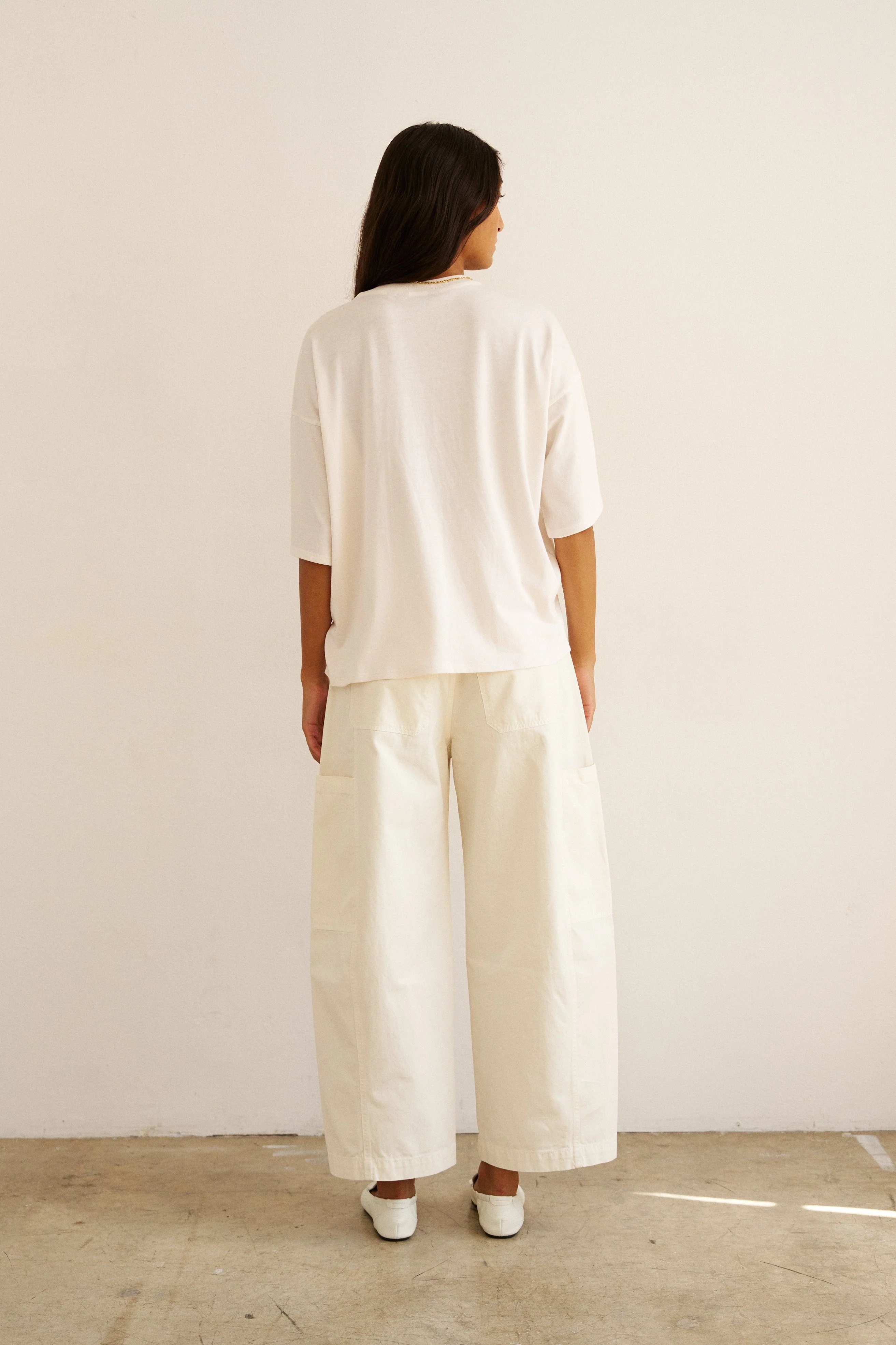 Jamie Haller - The Baggy Painter Crop in Ecru - Image 10