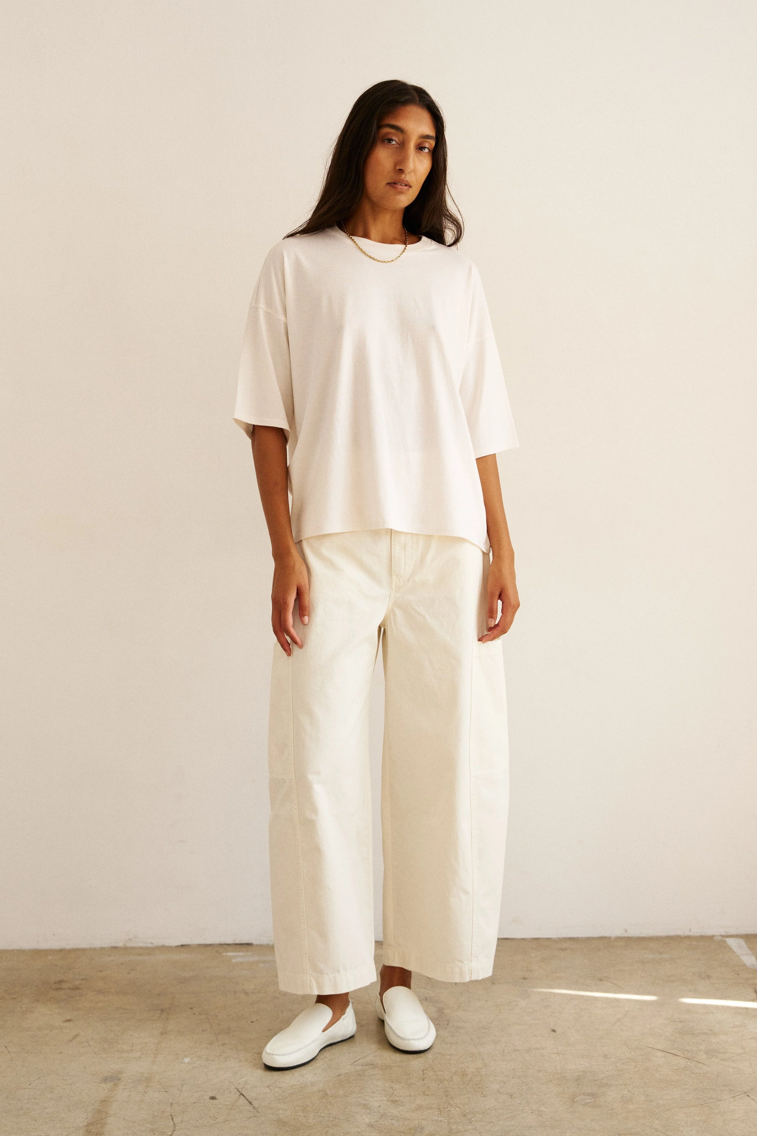 Jamie Haller - The Baggy Painter Crop in Ecru - Image 7
