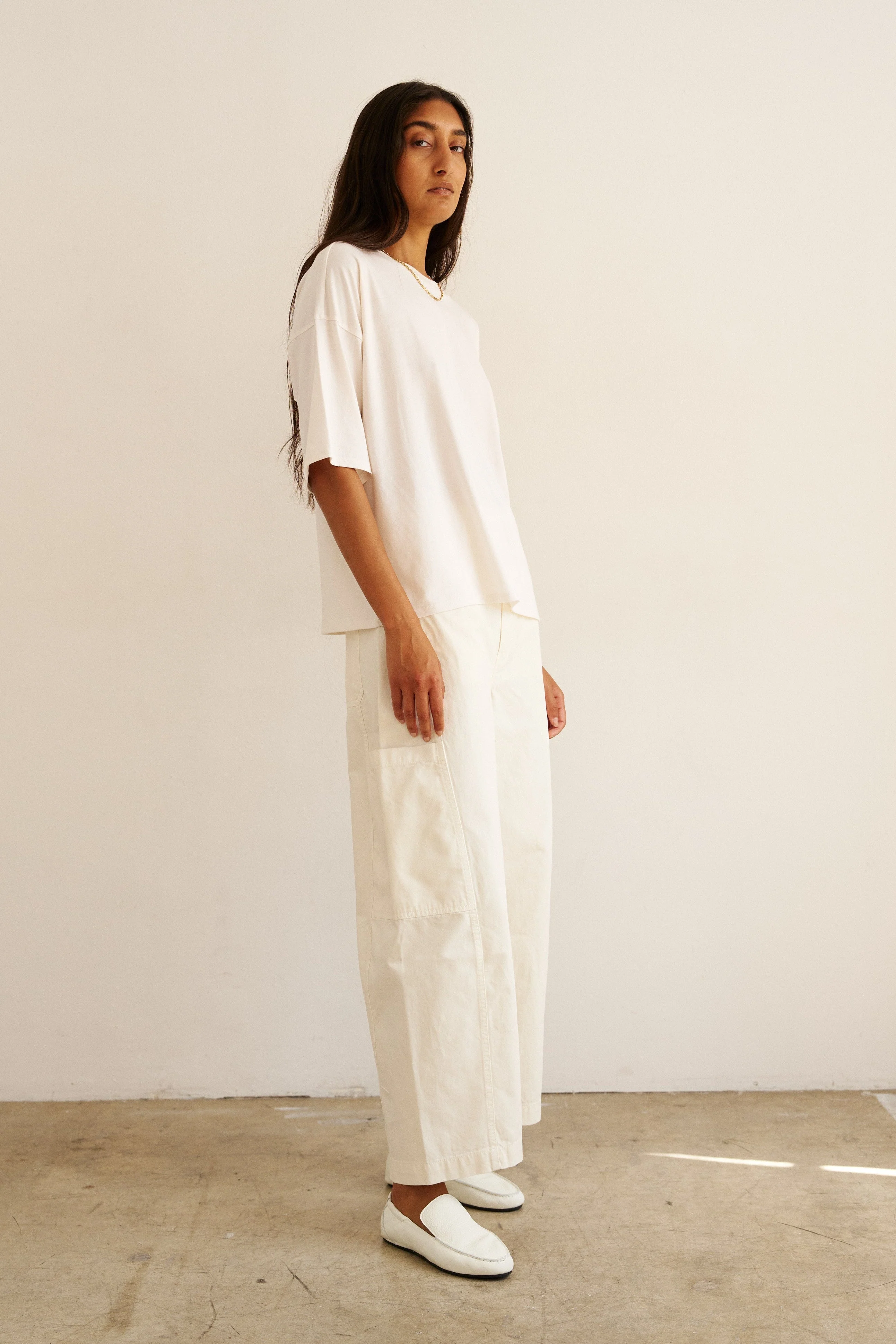Jamie Haller - The Baggy Painter Crop in Ecru - Image 8