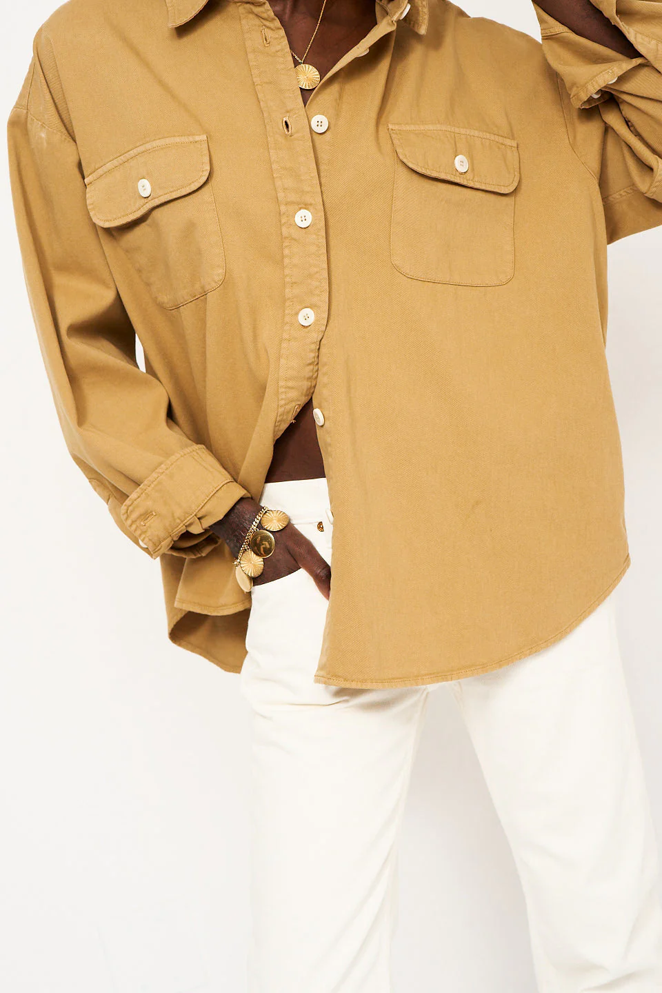 Jamie Haller - The Big Shirt in Tan - Image 3