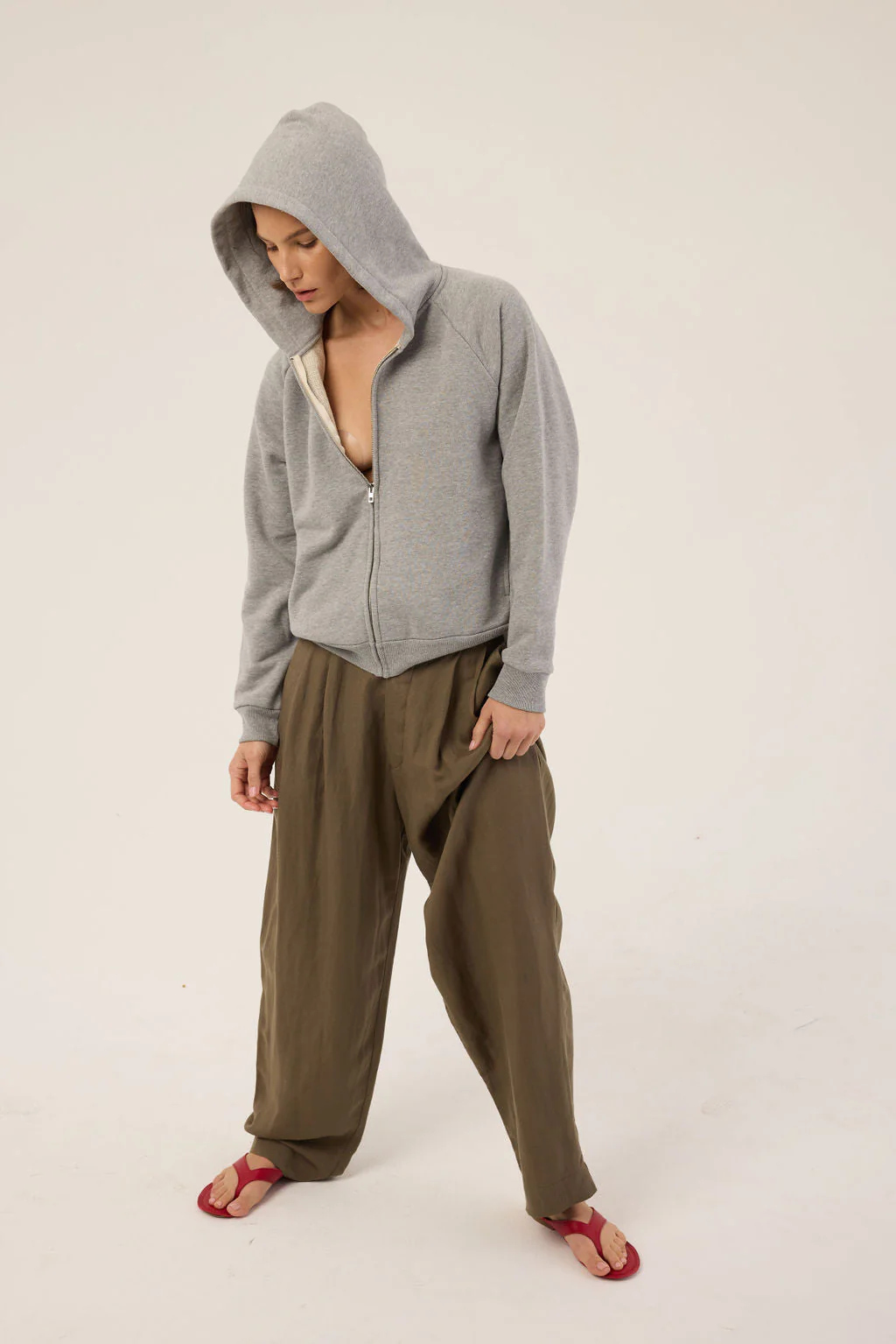 Jamie Haller - The Bird Hoodie in Heather Grey - Image 10