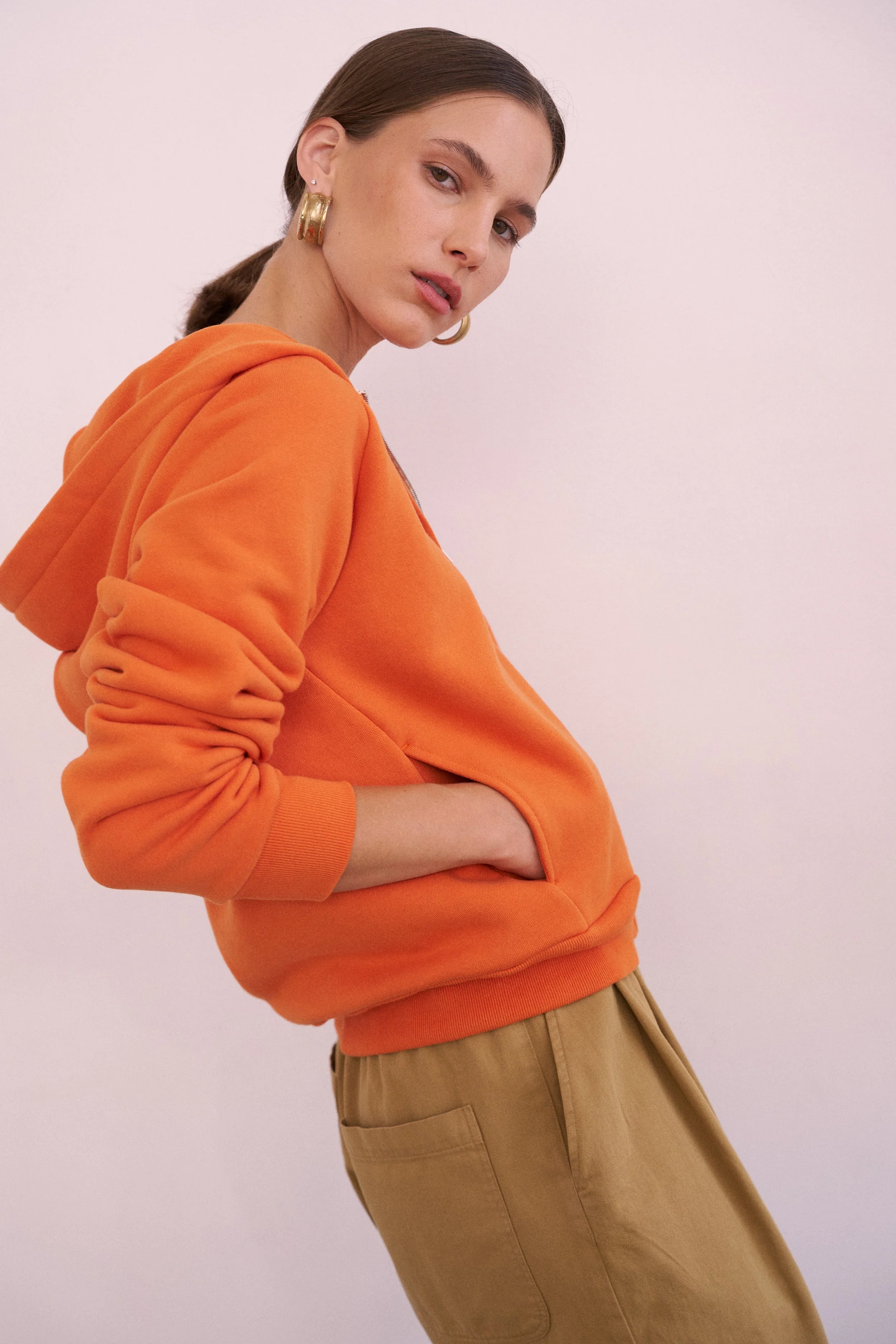 Jamie Haller - The Bird Hoodie in Orange - Image 7