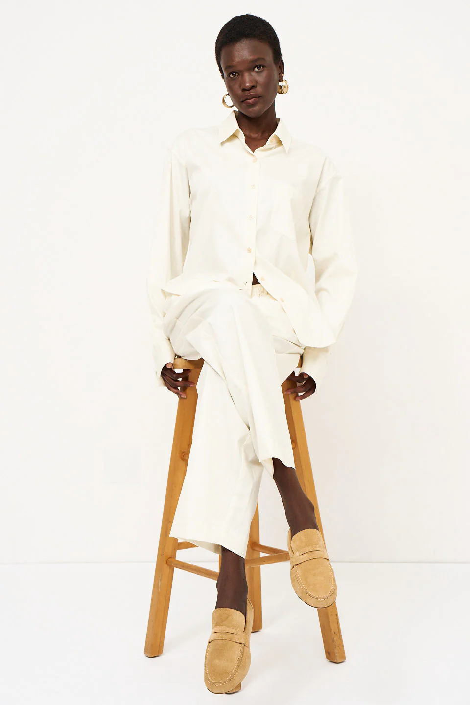 Jamie Haller - The Boxer Pant in Ecru - Image 10