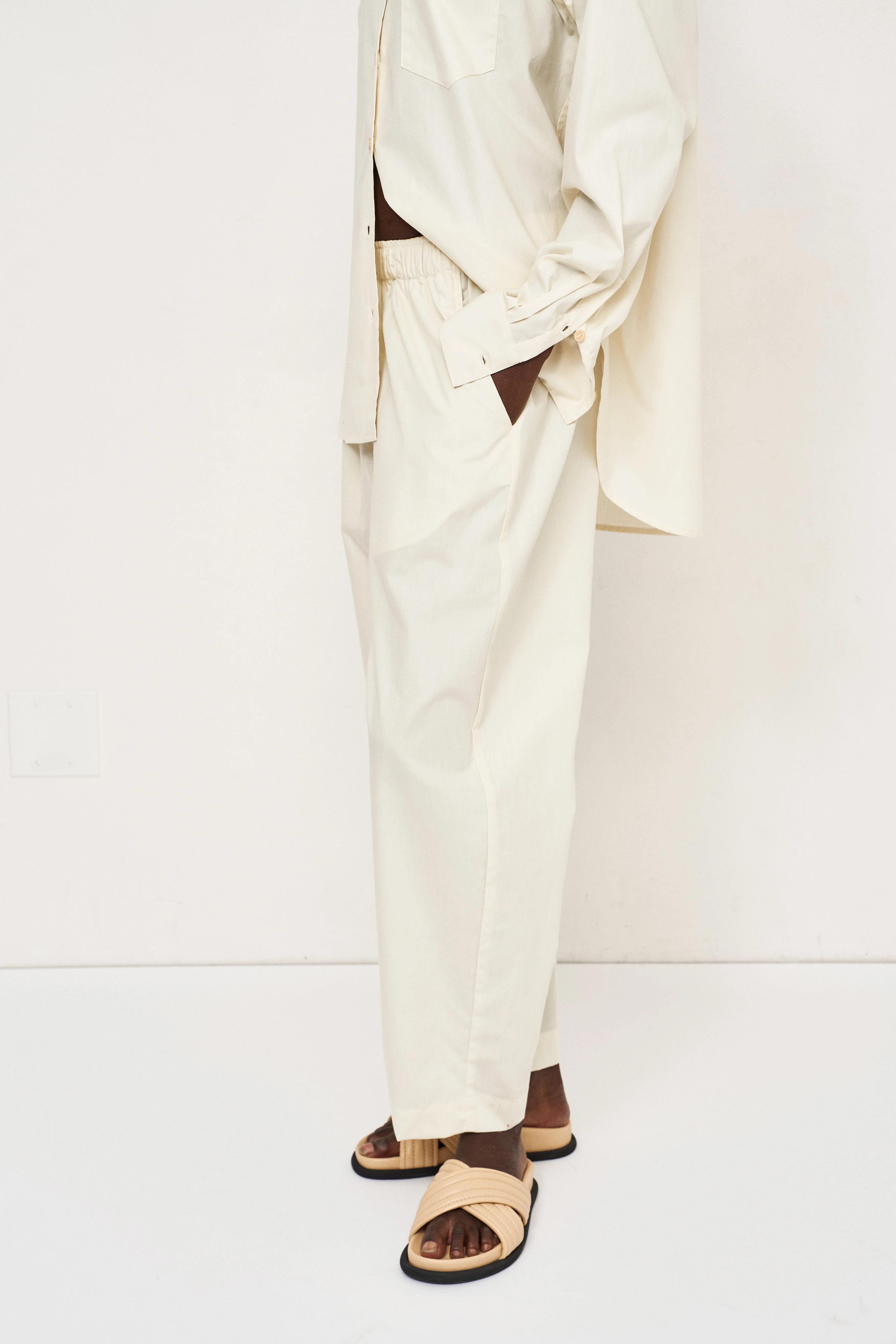 Jamie Haller - The Boxer Pant in Ecru - Image 4