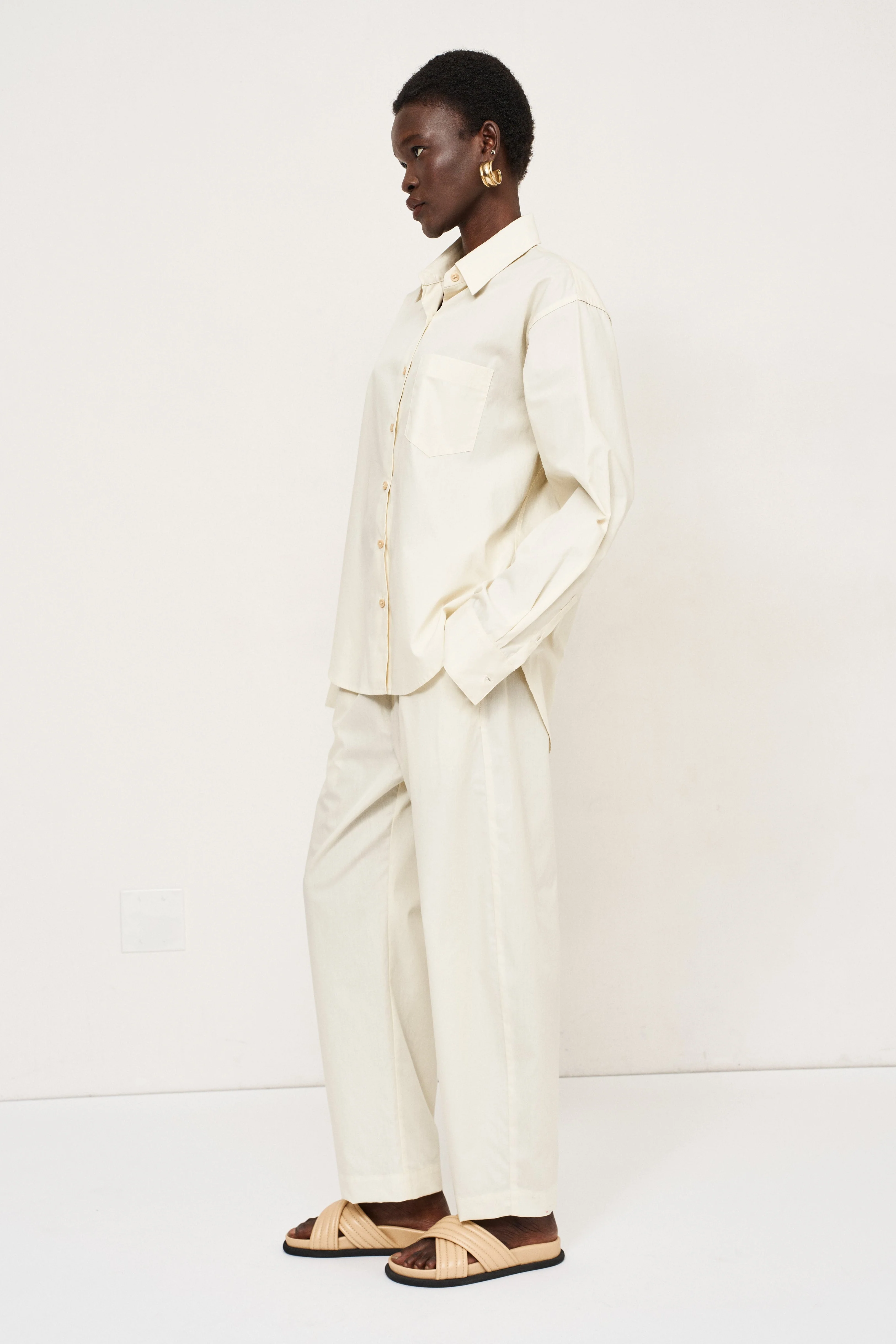 Jamie Haller - The Boxer Pant in Ecru - Image 5