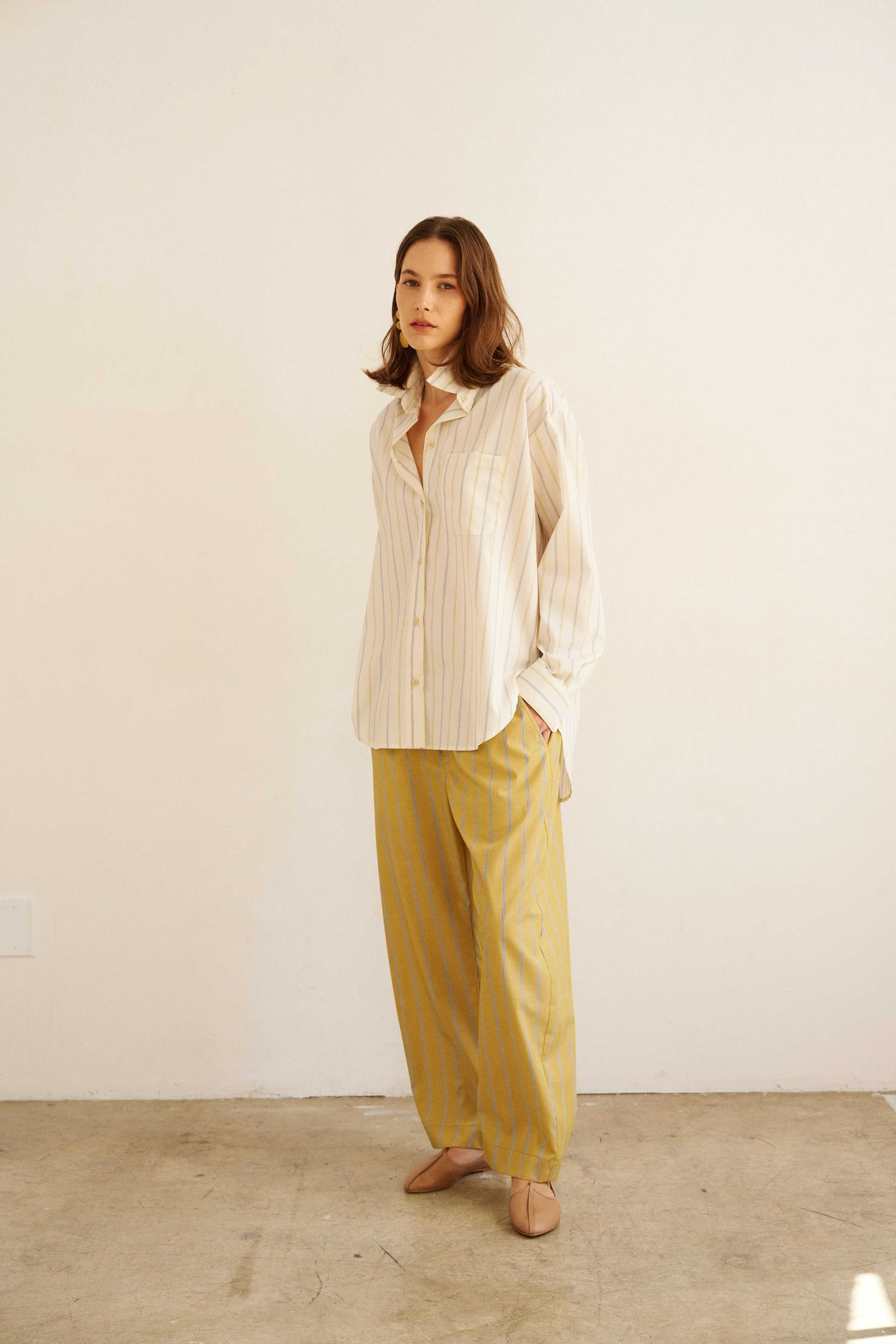 Jamie Haller - The Boxer Pant in Golden Stripe - Image 3