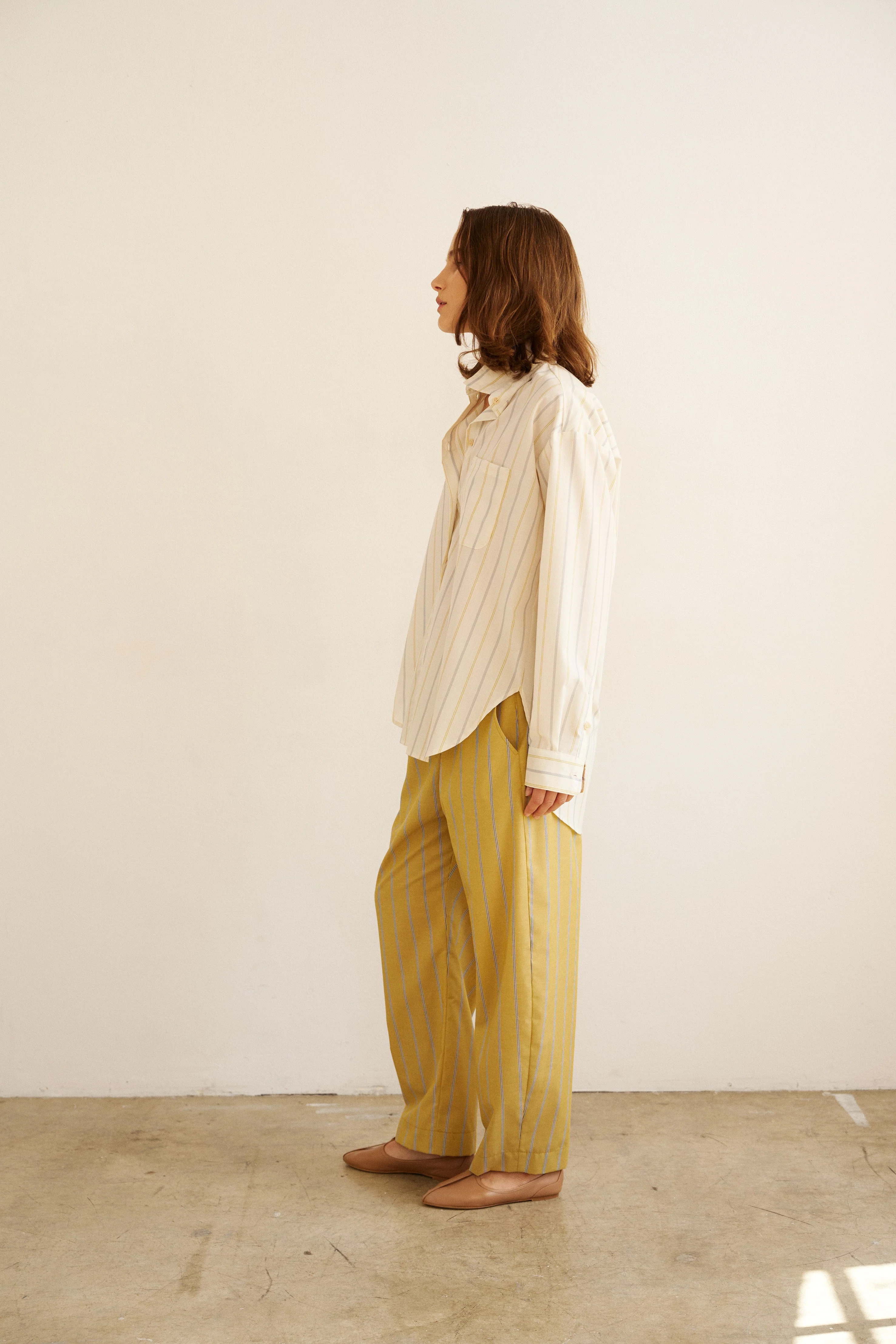 Jamie Haller - The Boxer Pant in Golden Stripe - Image 4