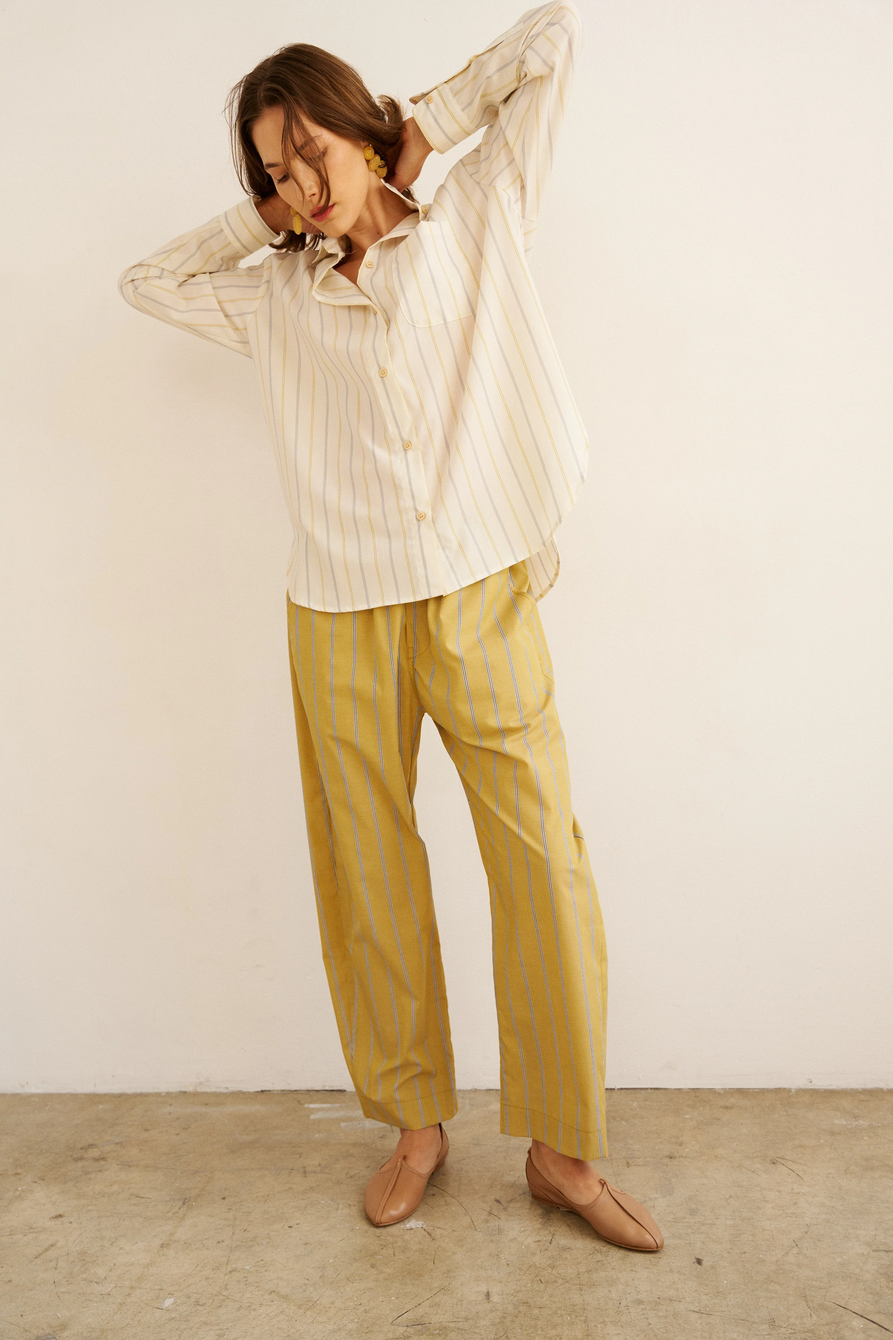 Jamie Haller - The Boxer Pant in Golden Stripe - Image 7