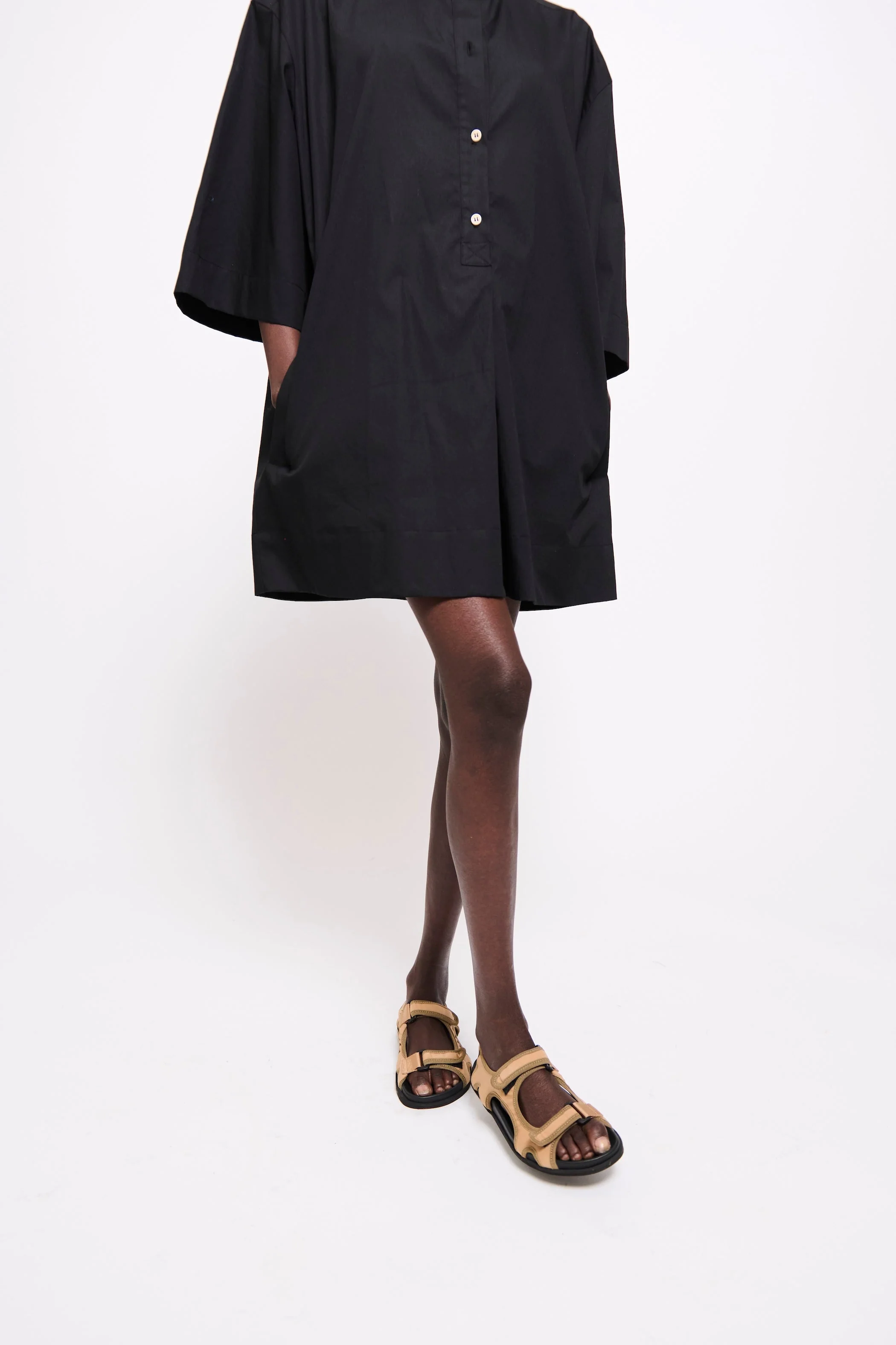Jamie Haller - The Caftan Mini Dress in Black - Image 2