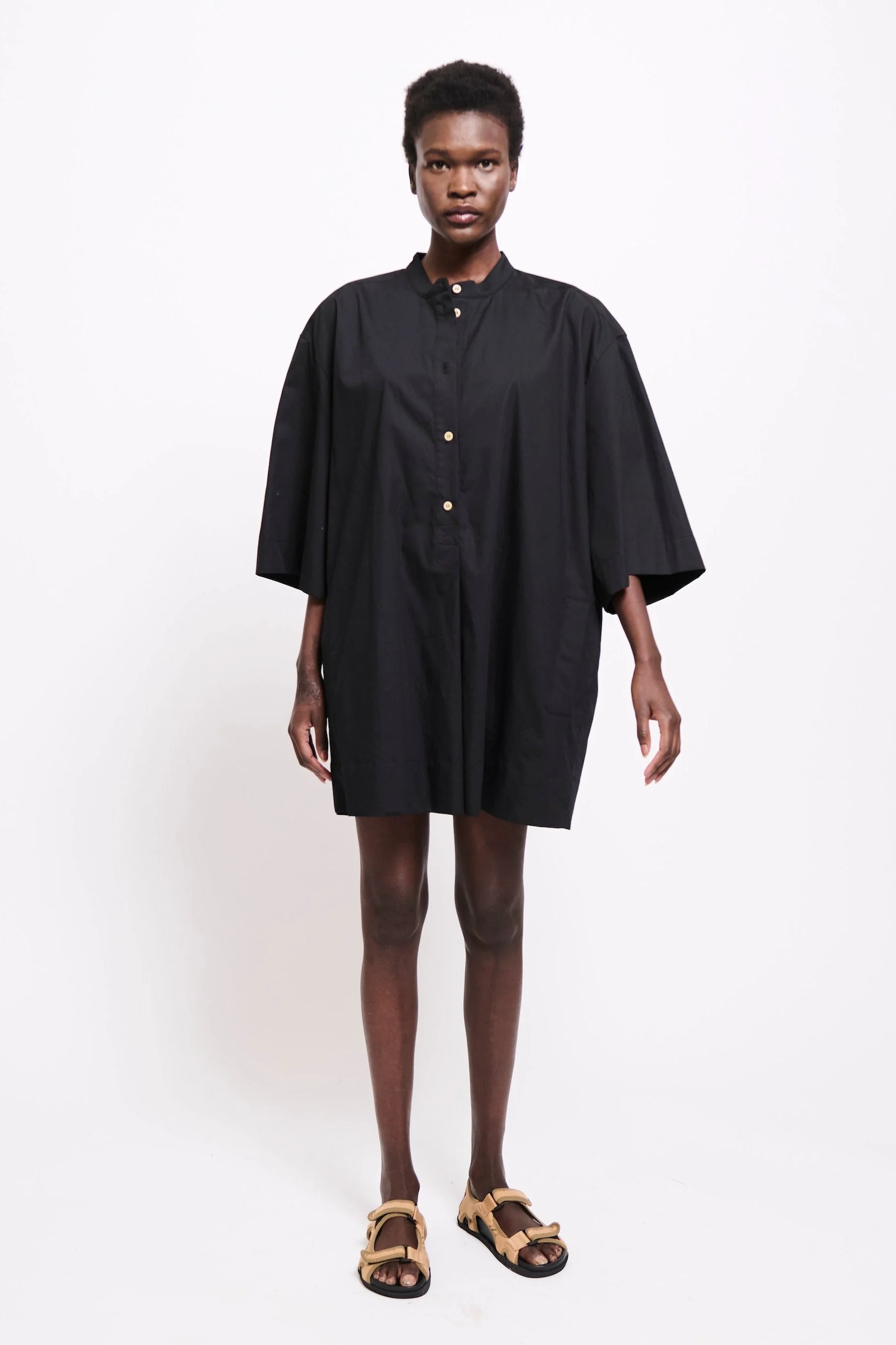 Jamie Haller - The Caftan Mini Dress in Black - Image 3