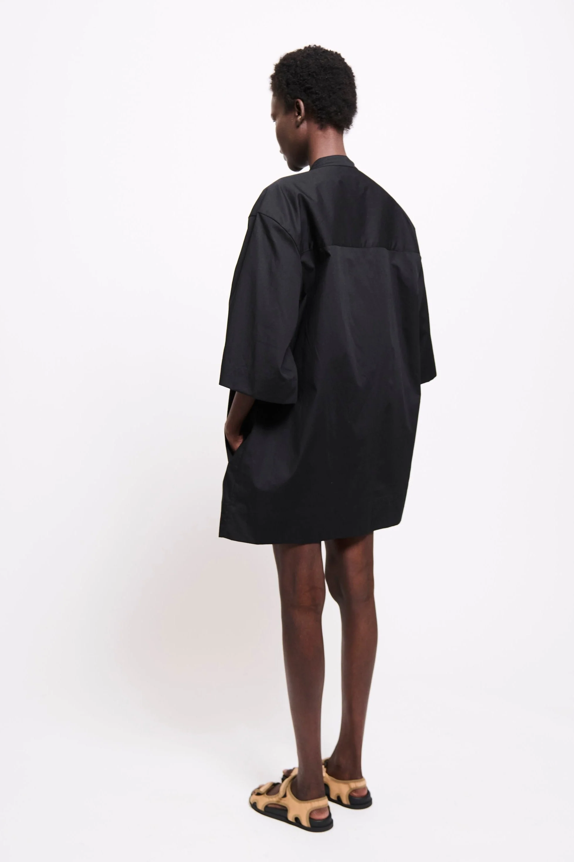 Jamie Haller - The Caftan Mini Dress in Black - Image 4