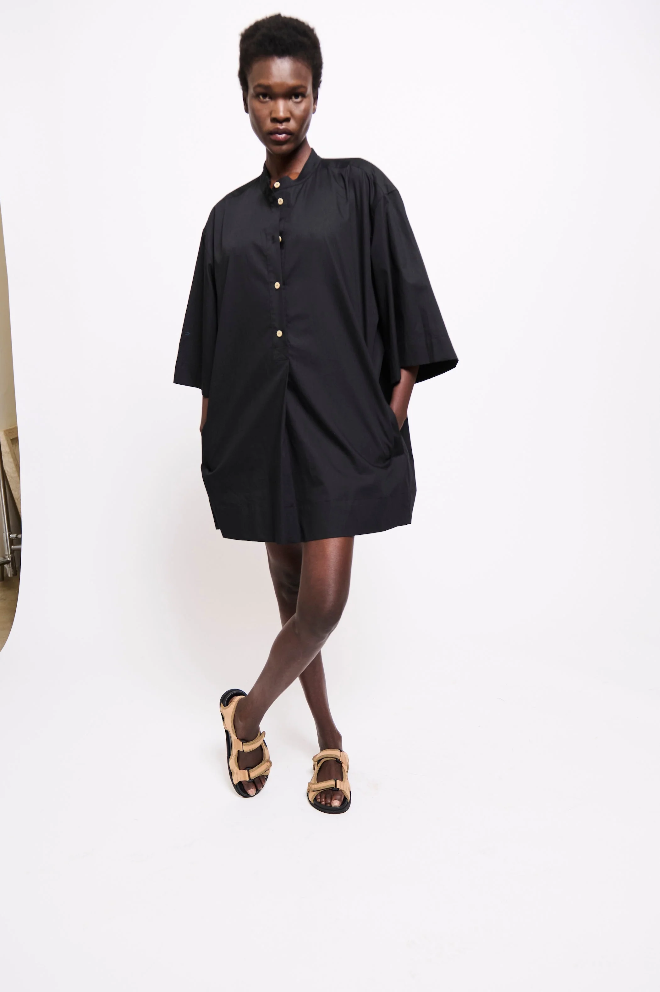 Jamie Haller - The Caftan Mini Dress in Black - Image 6
