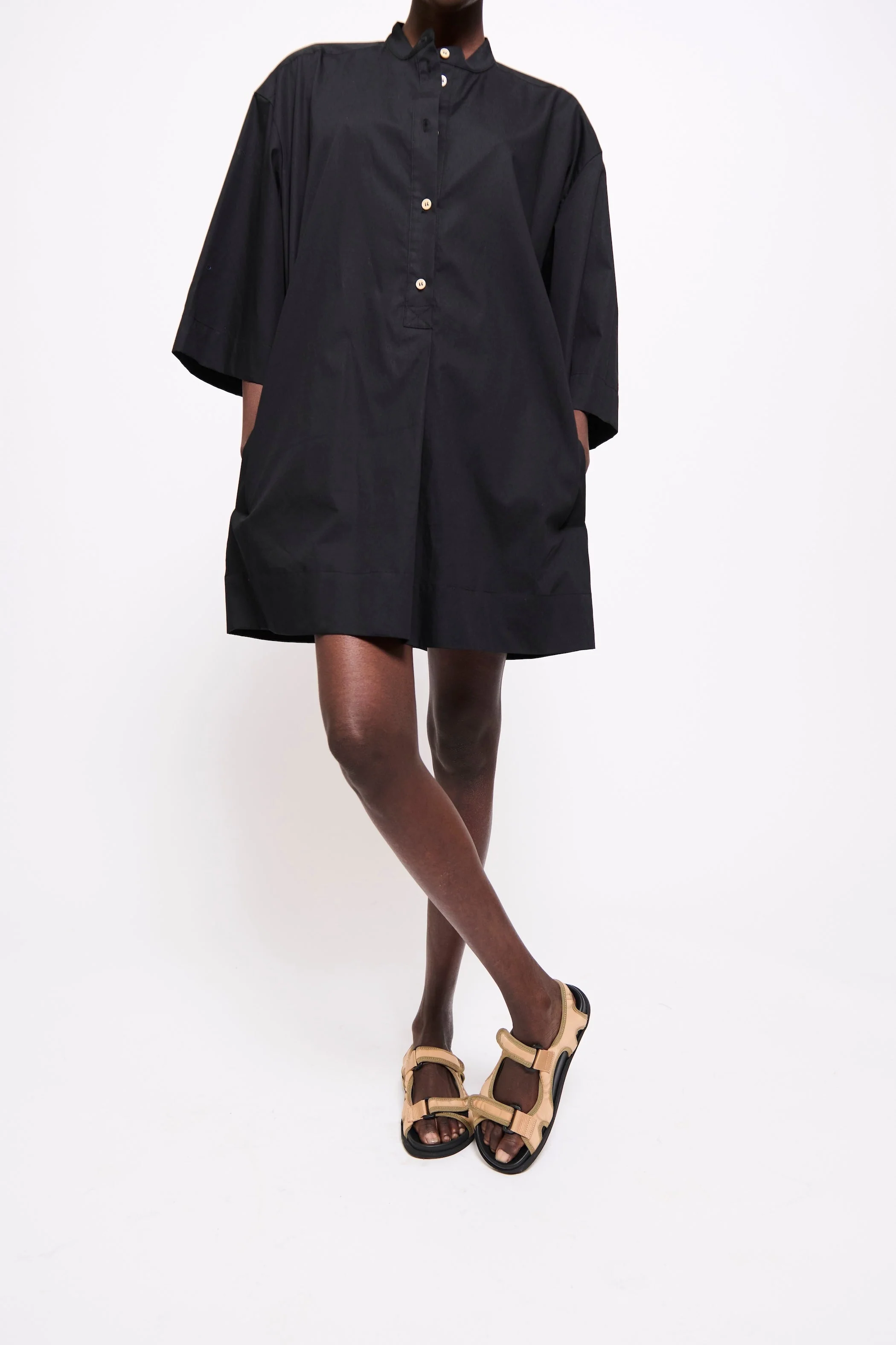 Jamie Haller - The Caftan Mini Dress in Black - Image 7
