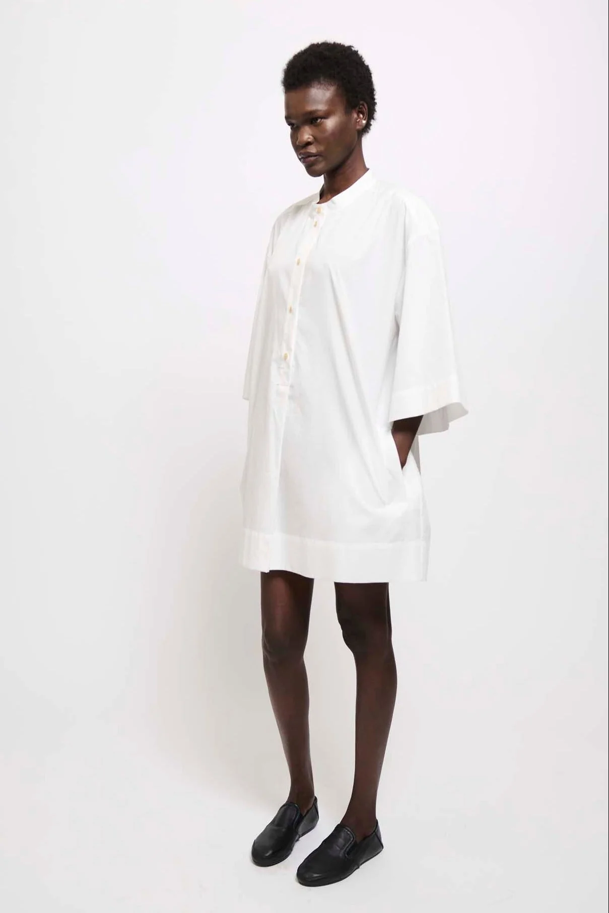 Jamie Haller - The Caftan Mini Dress in White - Image 4