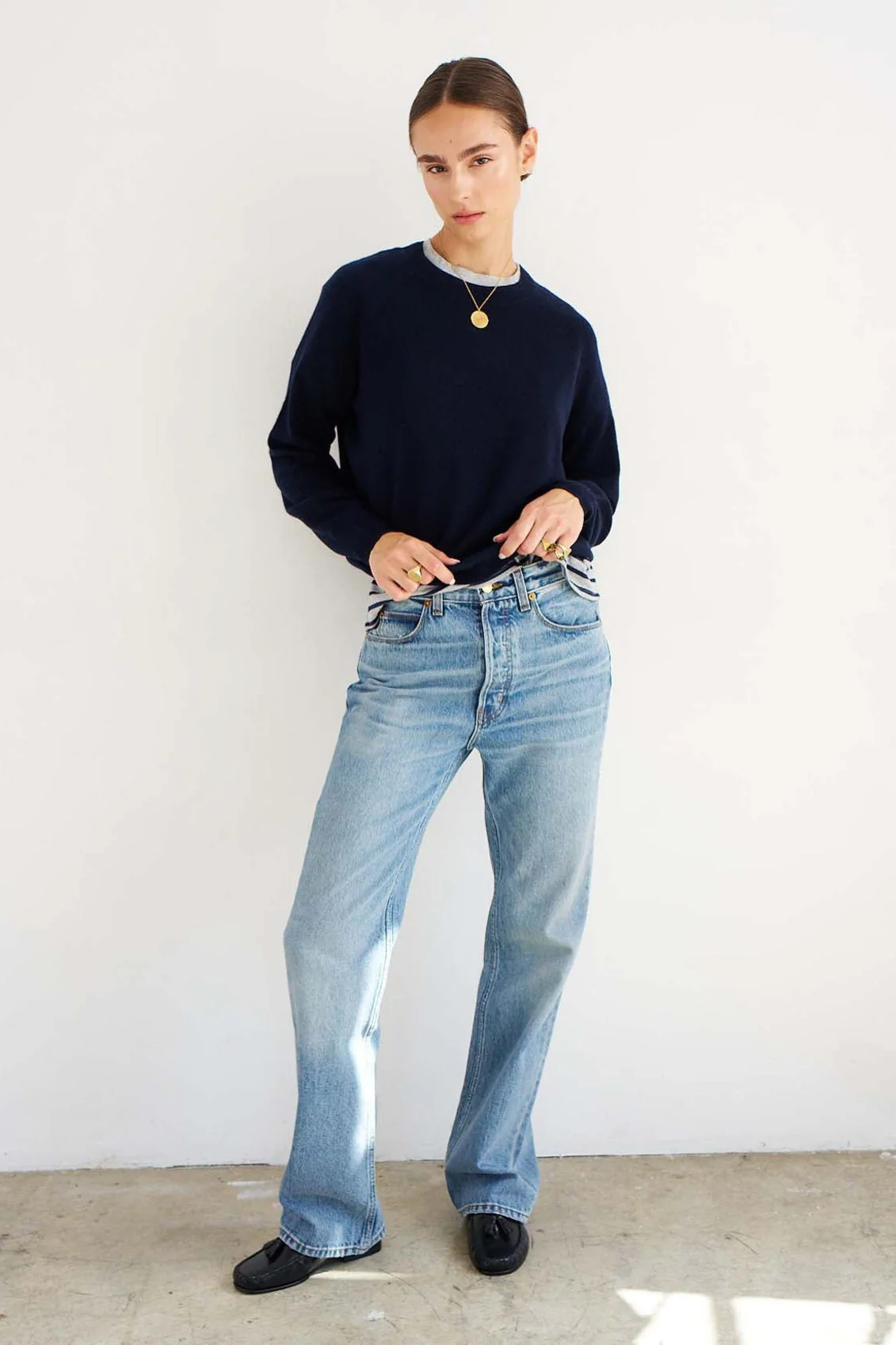 Jamie Haller - The Cashmere Crew in Navy - Image 9