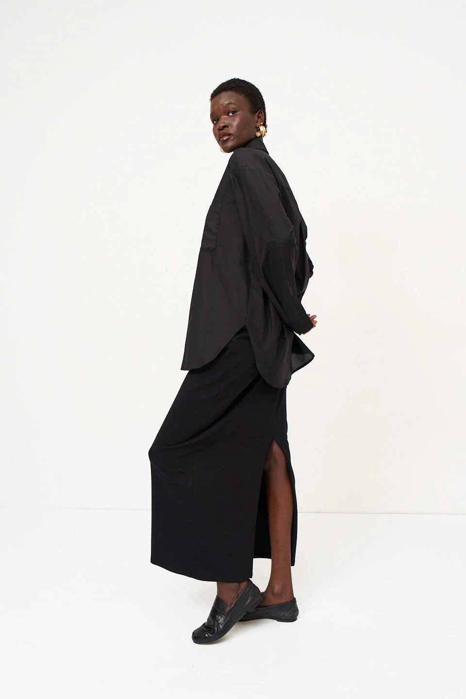 Jamie Haller - The Column Skirt in Black - Image 4