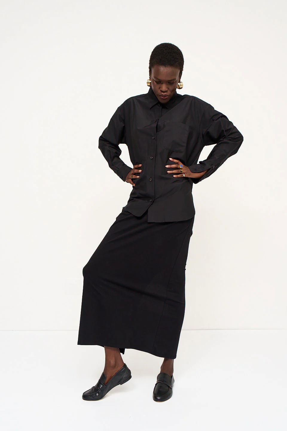 Jamie Haller - The Column Skirt in Black - Image 5