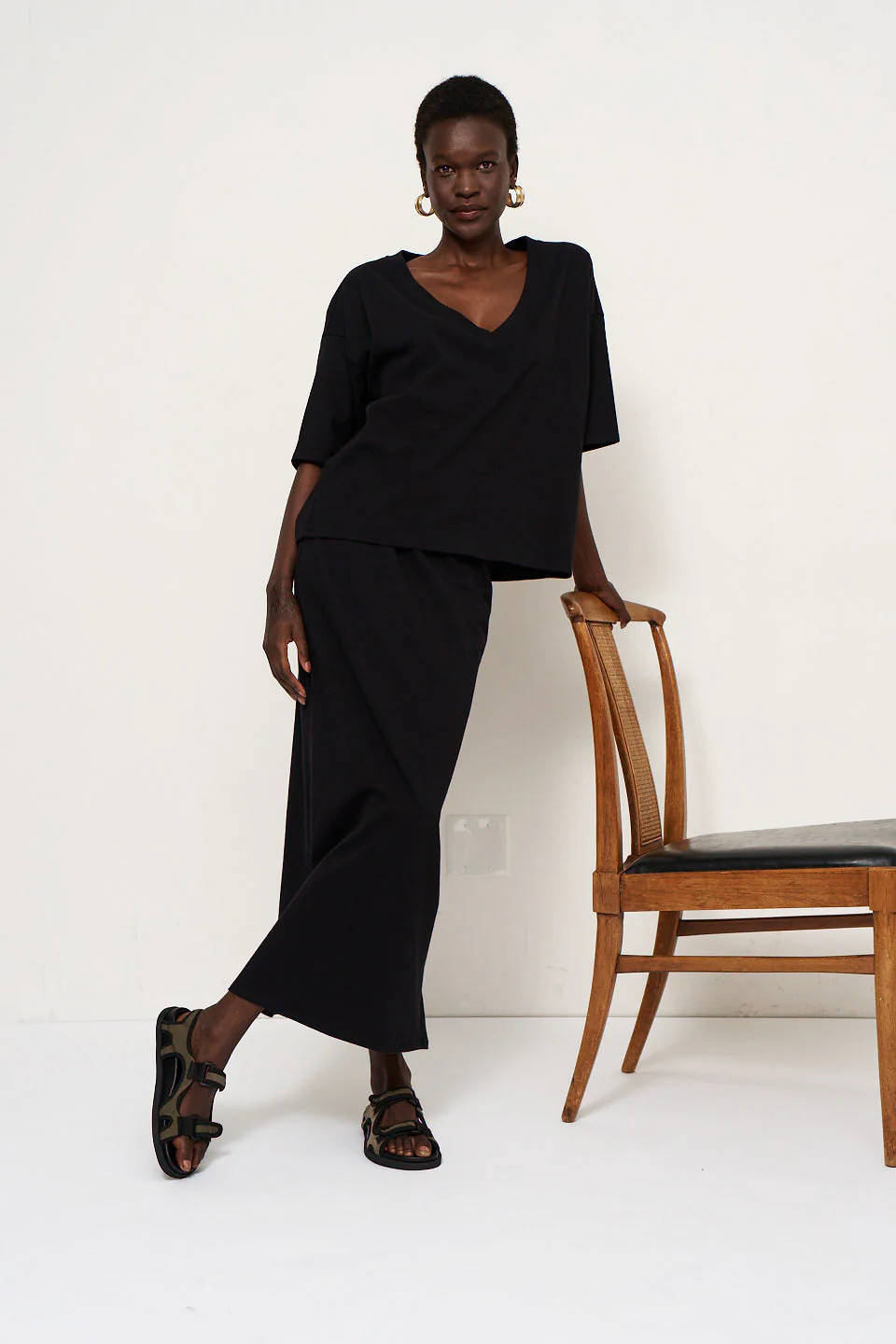 Jamie Haller - The Column Skirt in Black - Image 9
