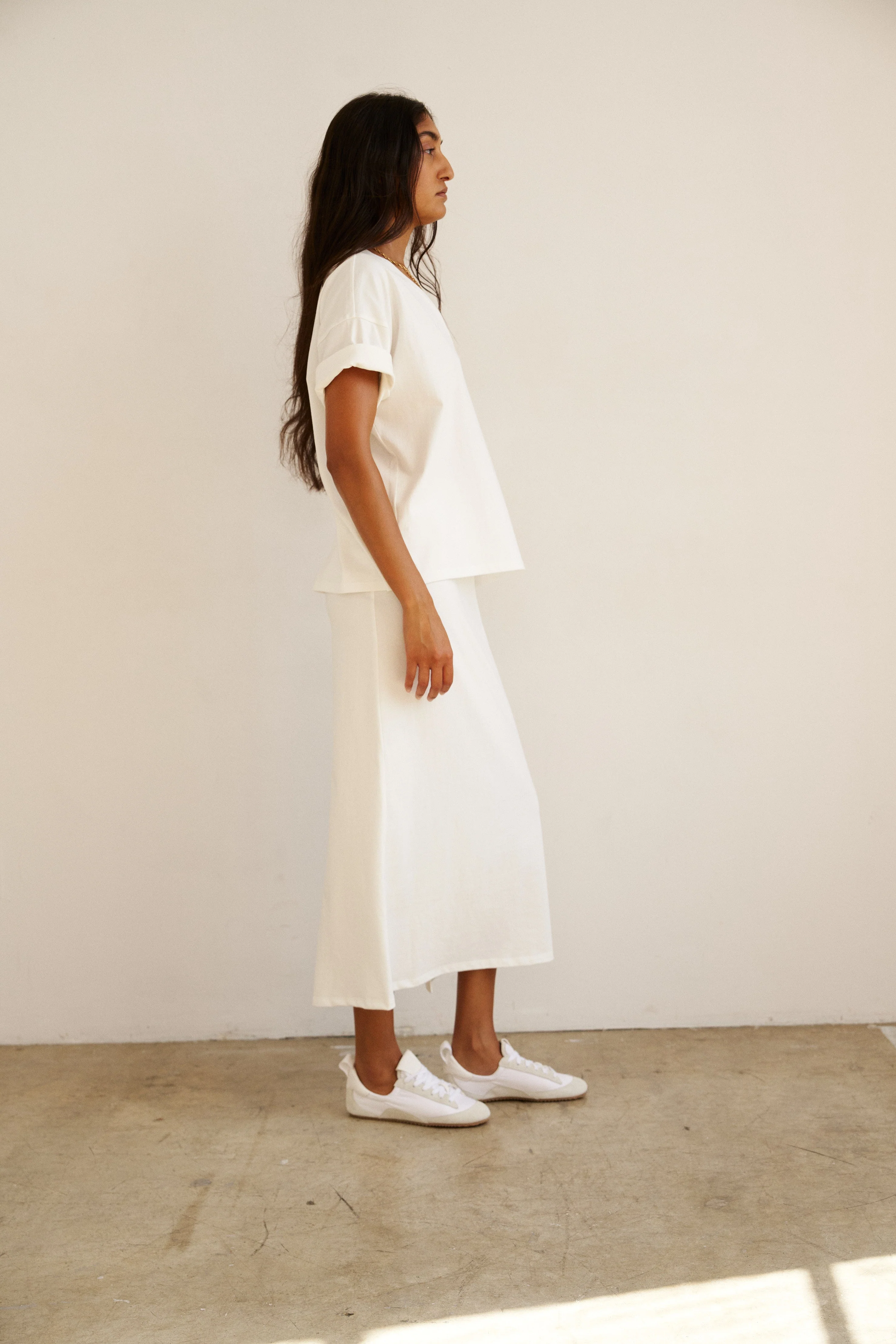 Jamie Haller - The Column Skirt in White - Image 6