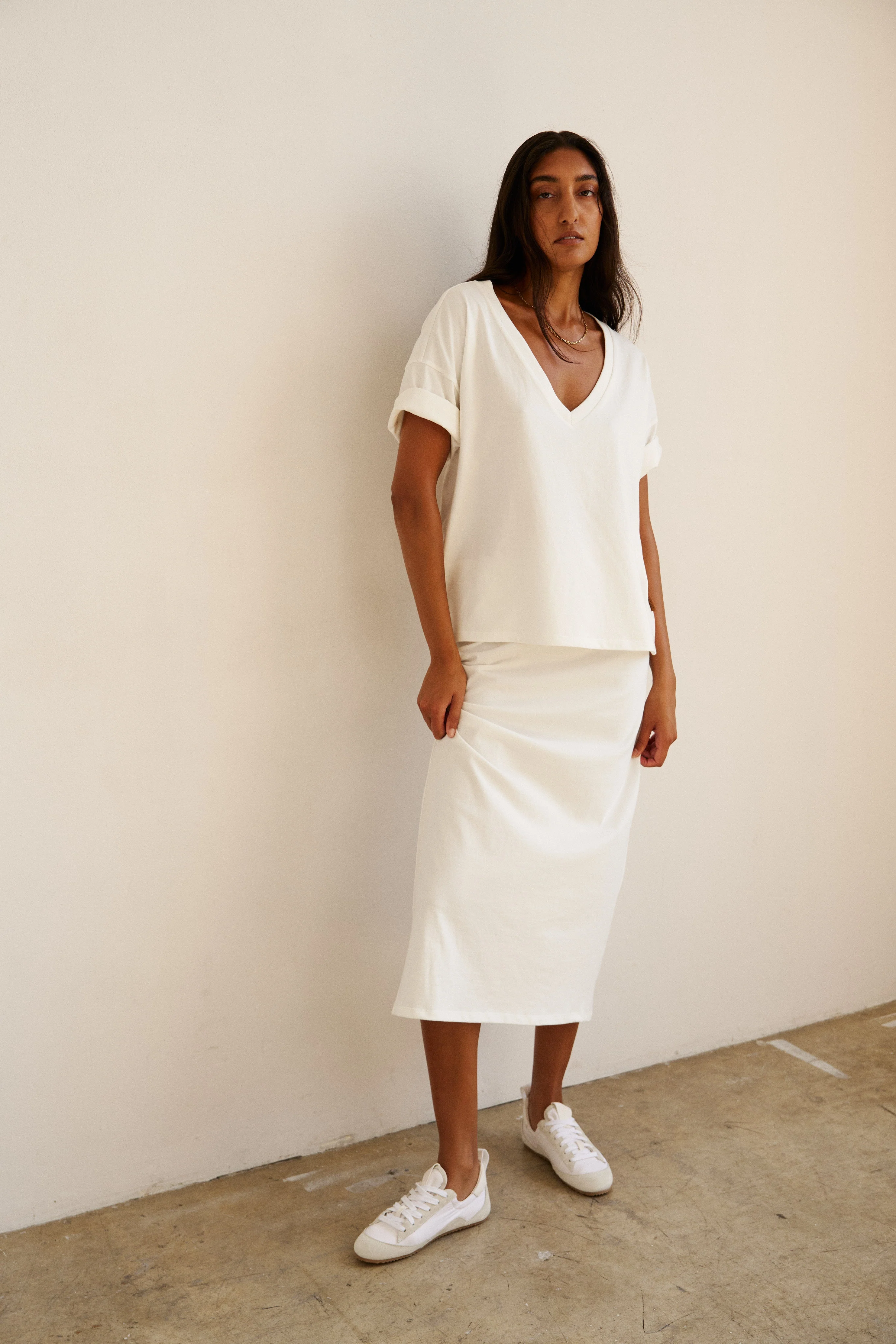 Jamie Haller - The Column Skirt in White - Image 8