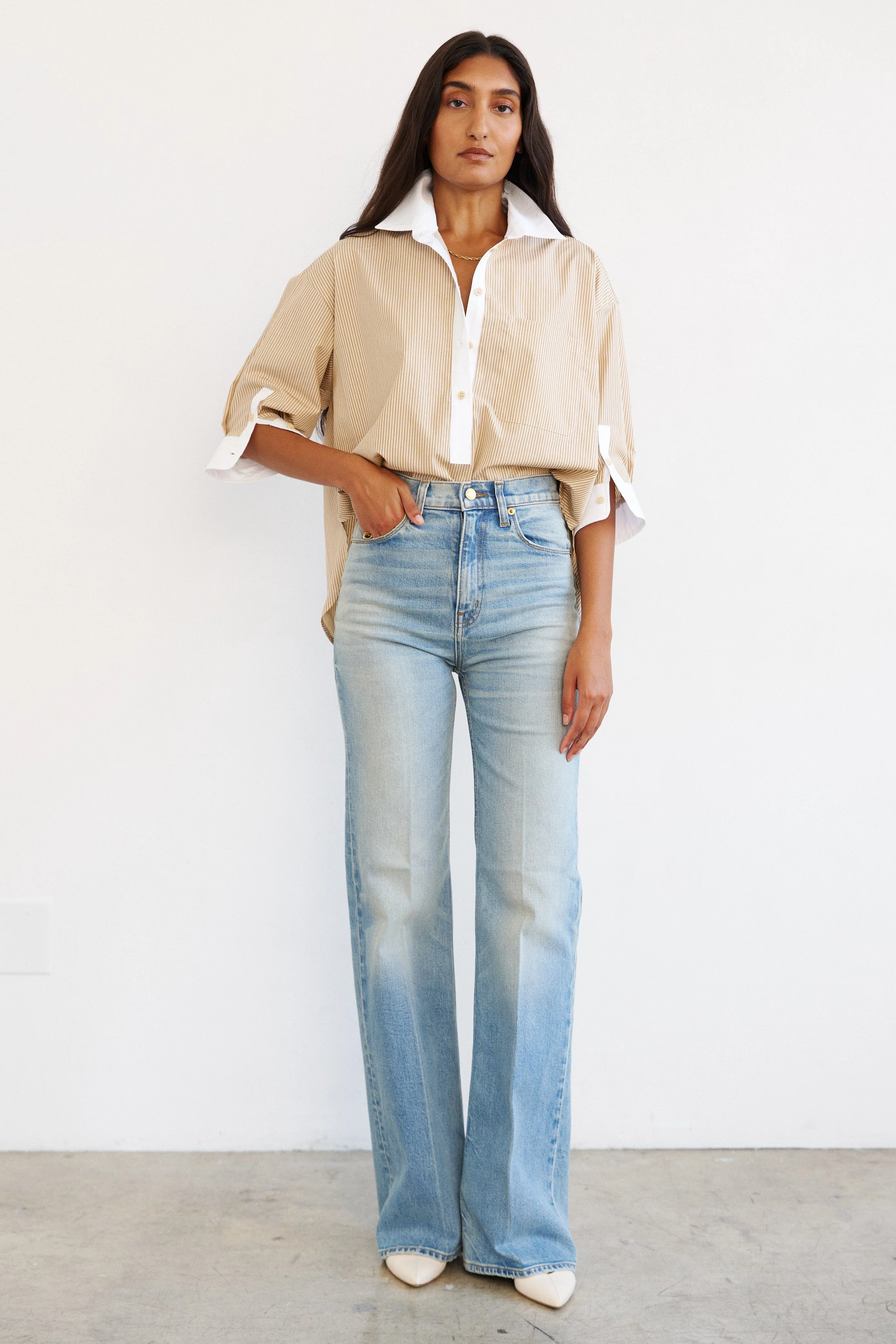 Jamie Haller - The Crease Jean in Beach Indigo - Image 4