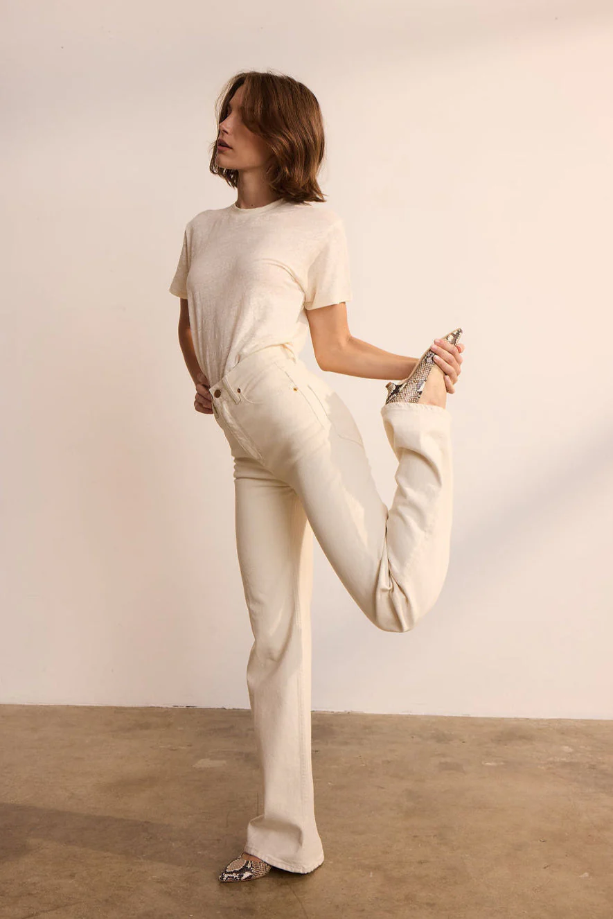 Jamie Haller - The Crease Jean in Ecru - Image 10