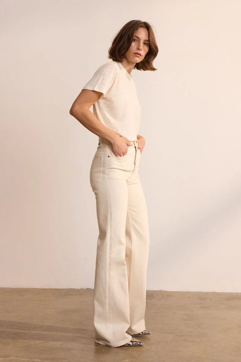 Jamie Haller - The Crease Jean in Ecru - Image 2