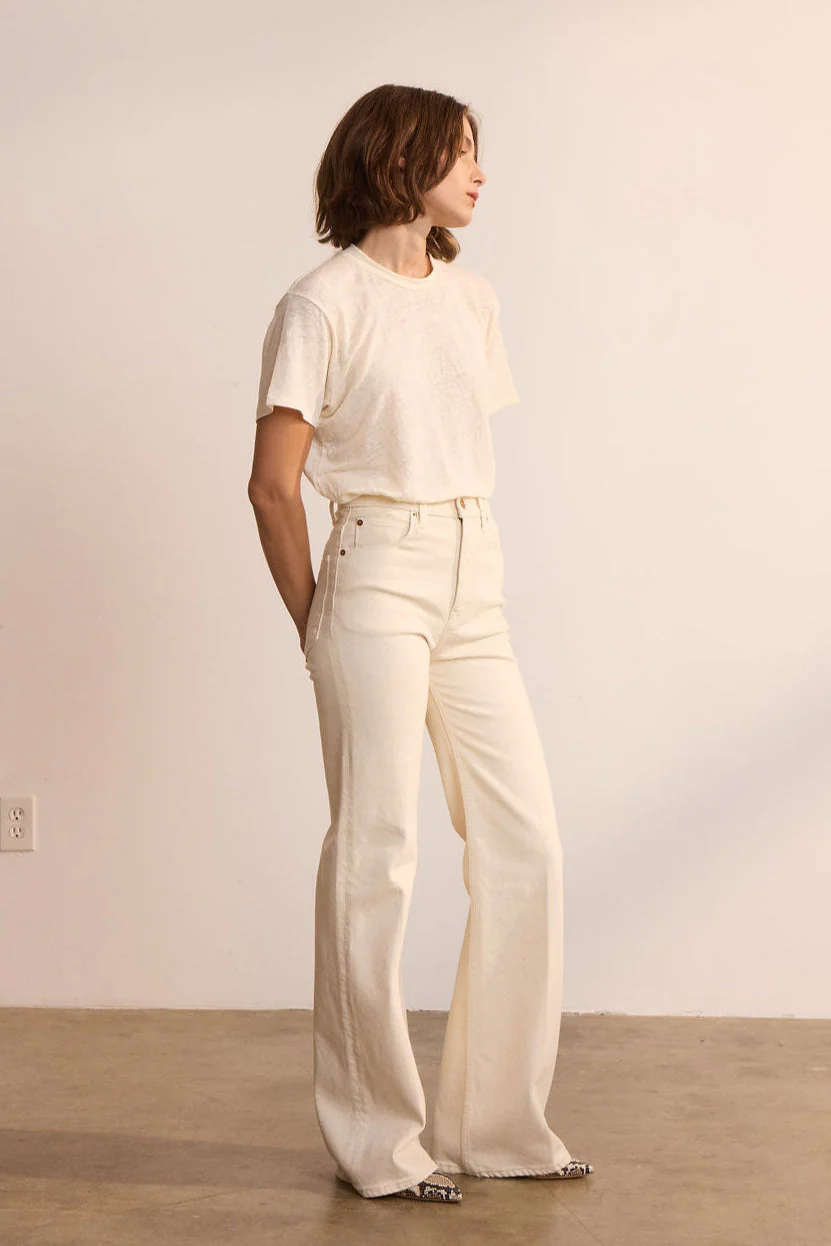 Jamie Haller - The Crease Jean in Ecru - Image 3