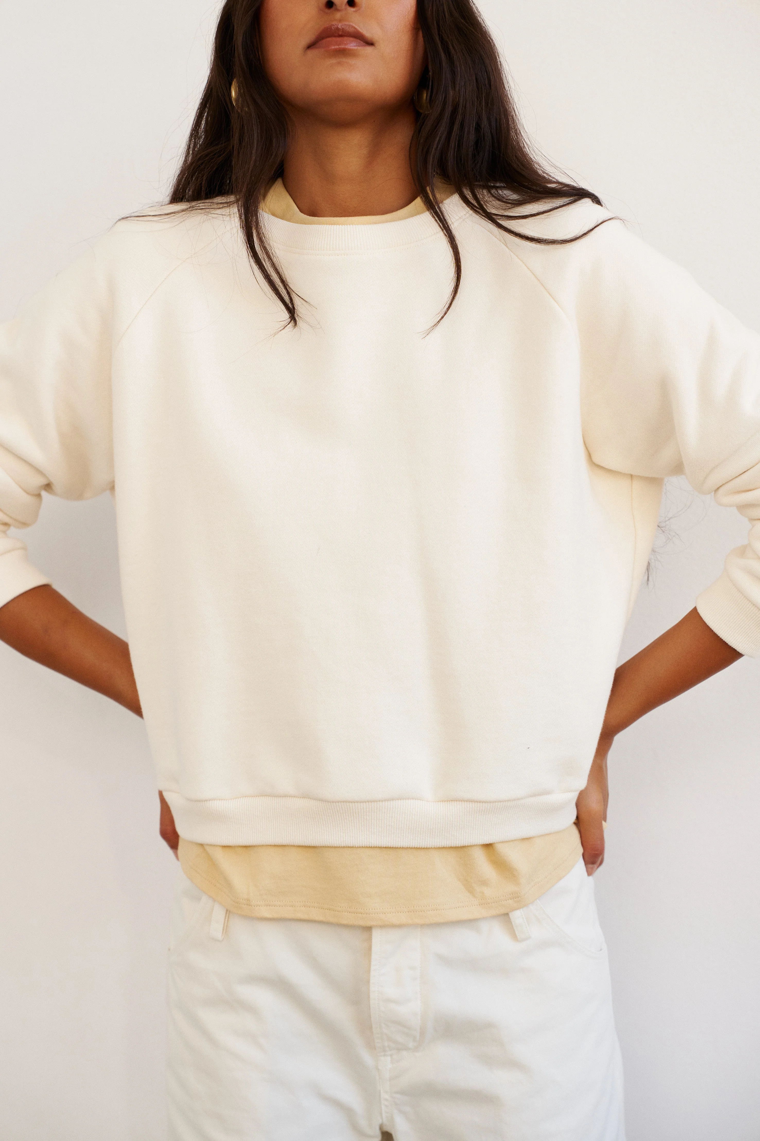Jamie Haller - The Daily Sweatshirt in Ecru
