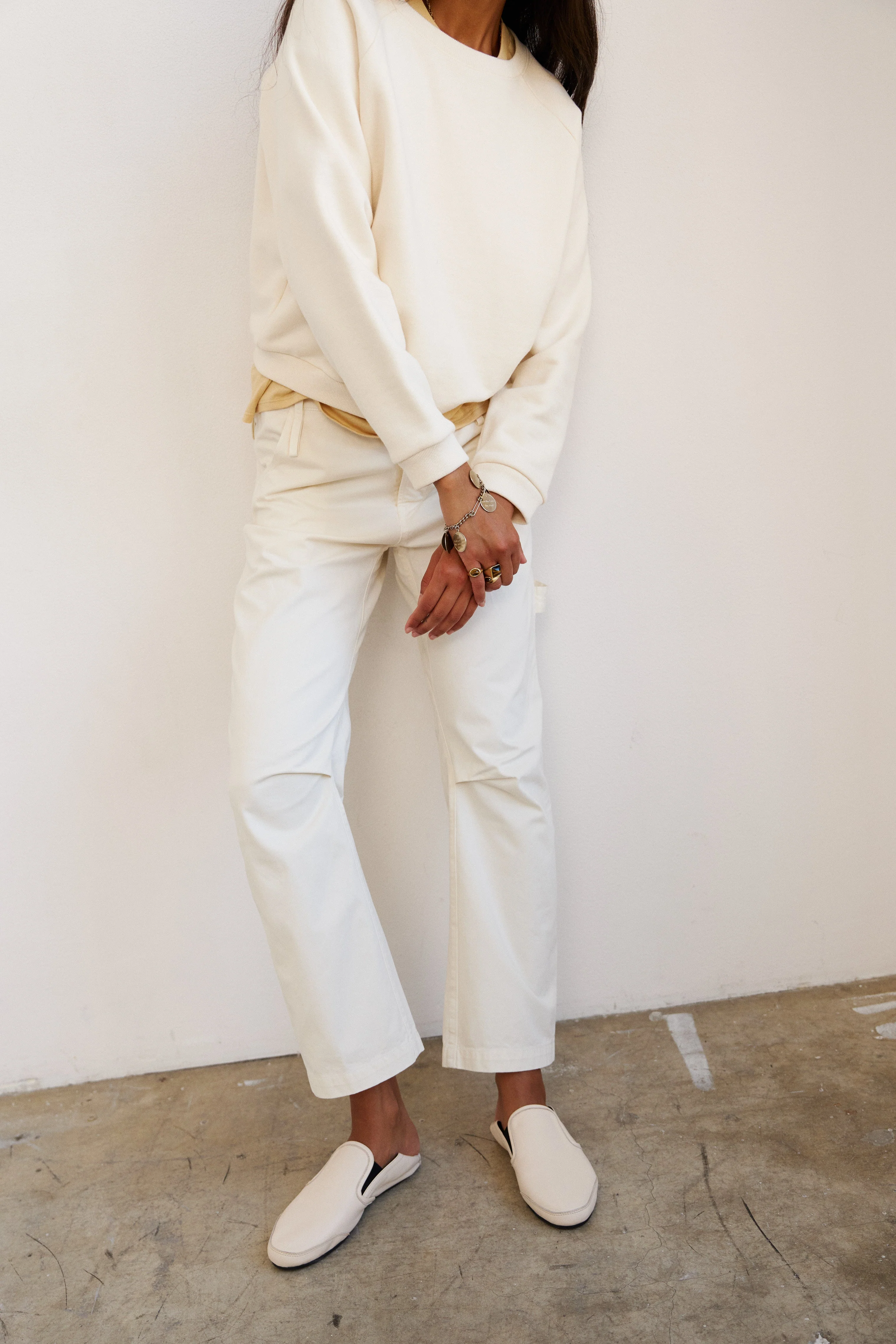 Jamie Haller - The Daily Sweatshirt in Ecru - Image 3
