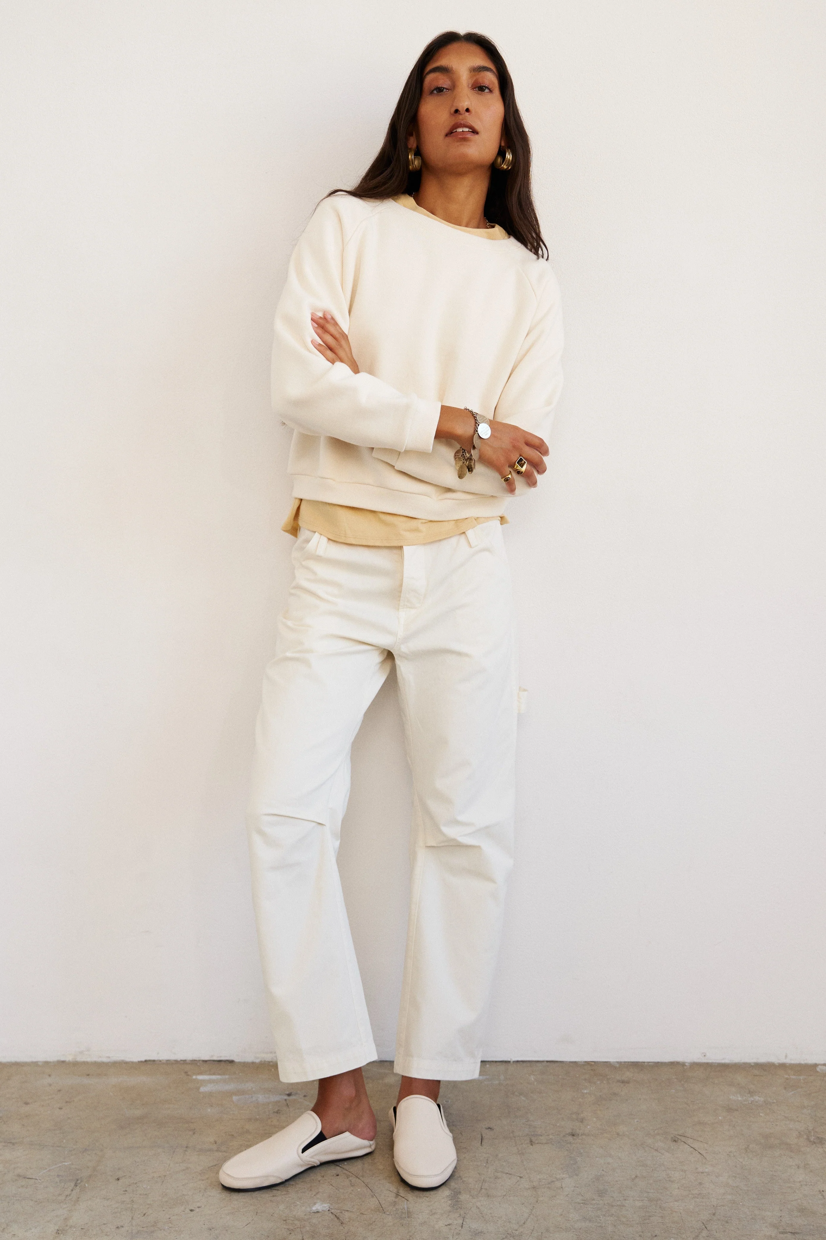 Jamie Haller - The Daily Sweatshirt in Ecru - Image 4