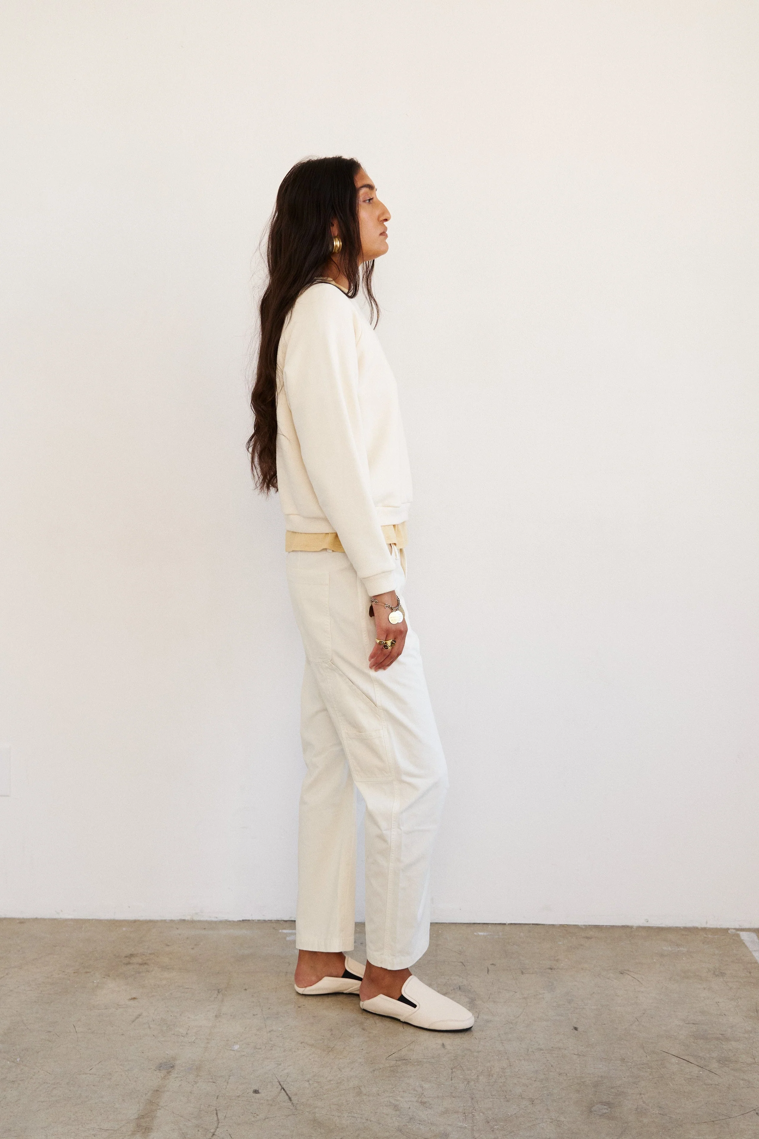 Jamie Haller - The Daily Sweatshirt in Ecru - Image 5